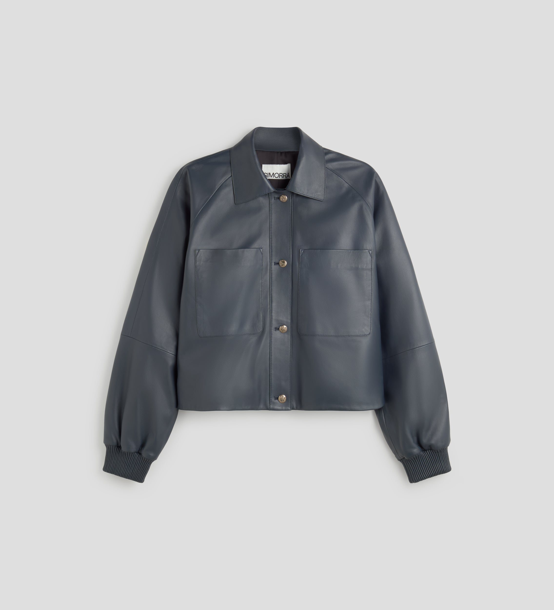 Raglan sleeve nappa jacket