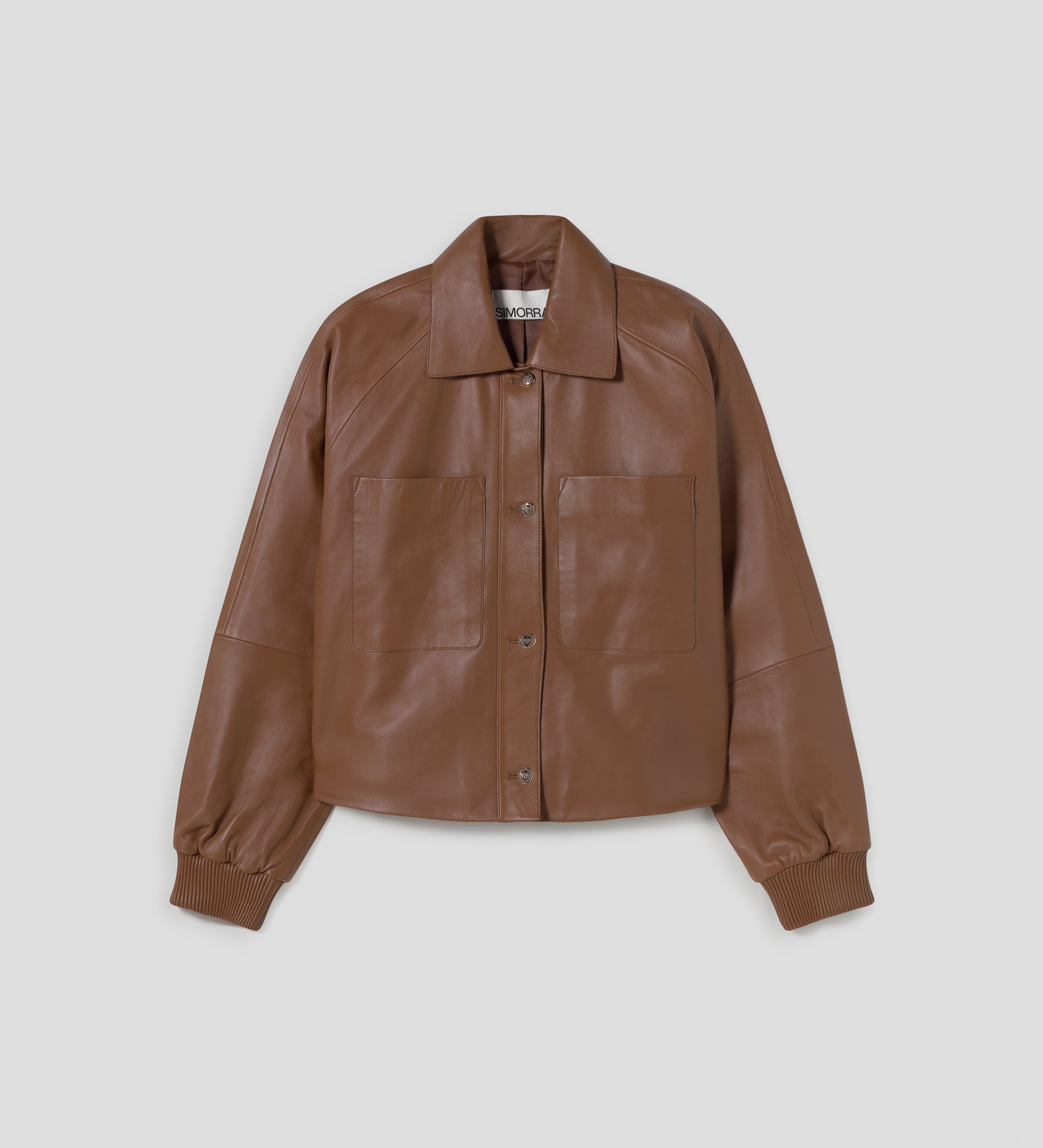 Raglan sleeve nappa jacket