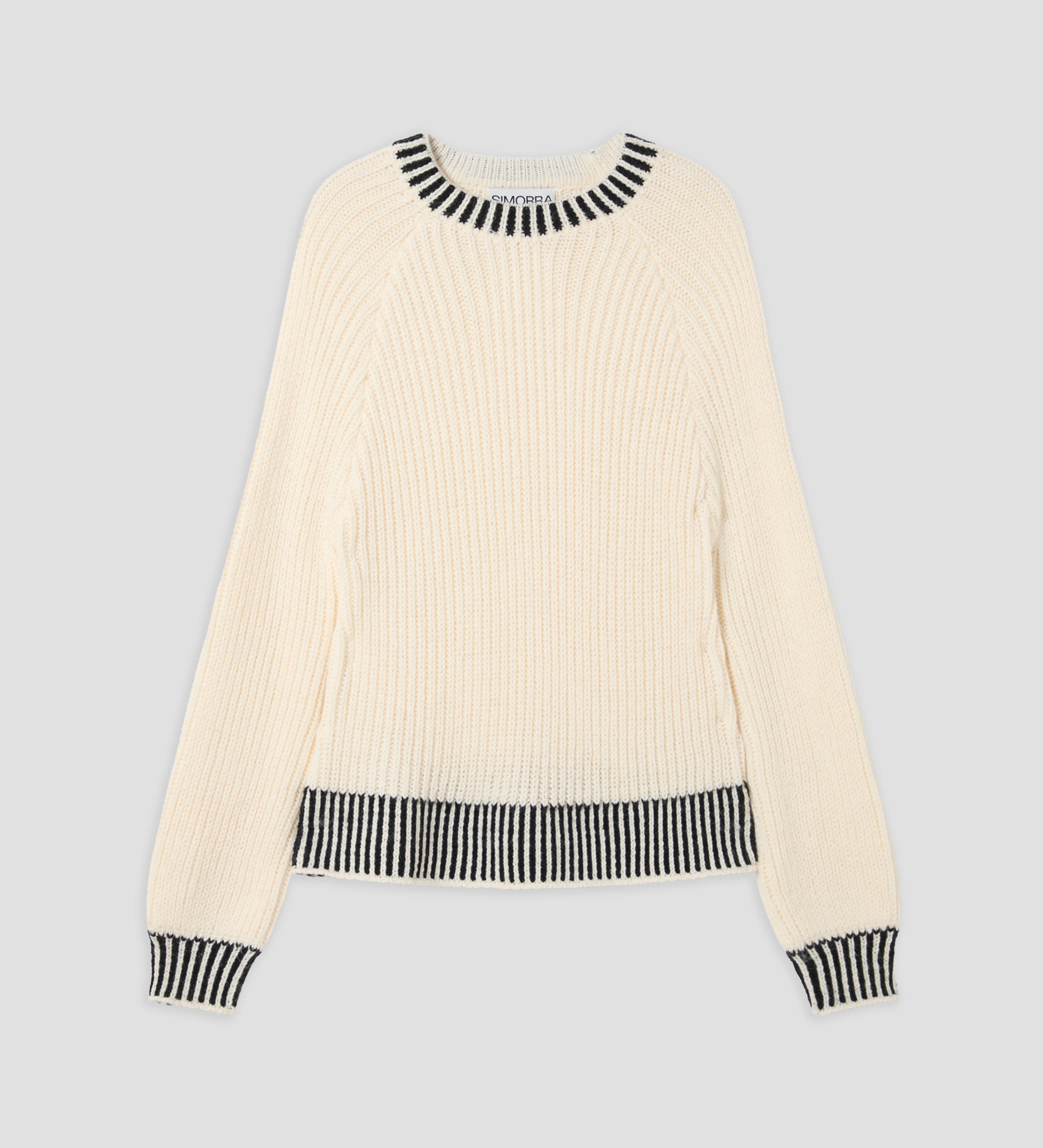 Contrast knit jersey