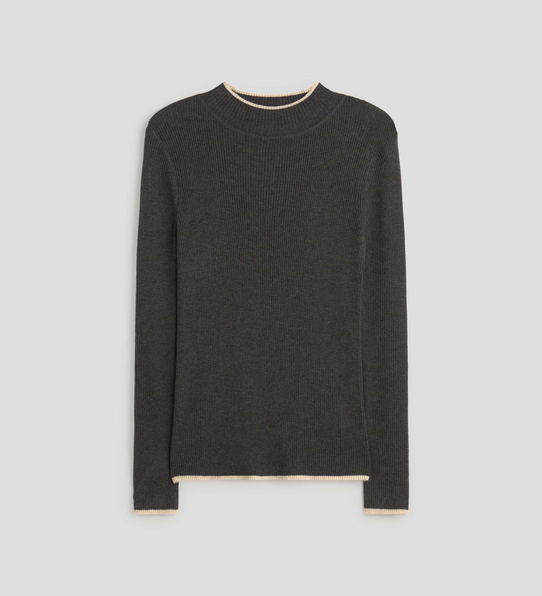 Ribbed knit jersey