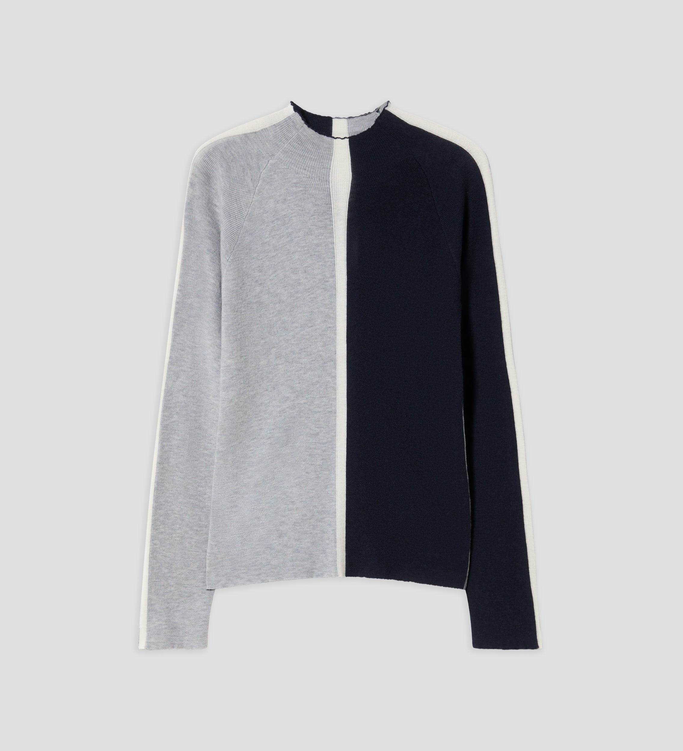 Pull en maille tricolore