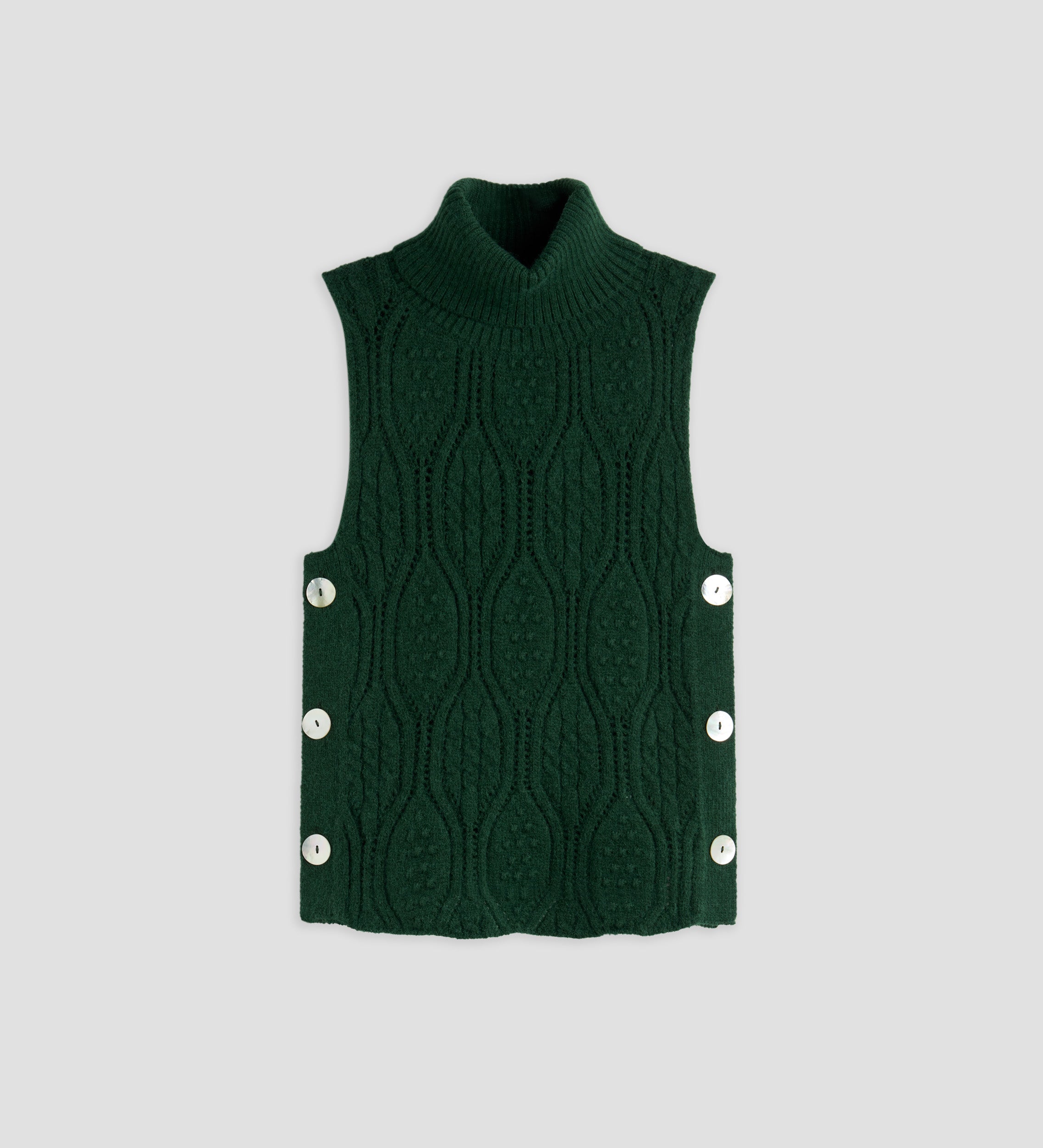 Knit waistcoat with buttons