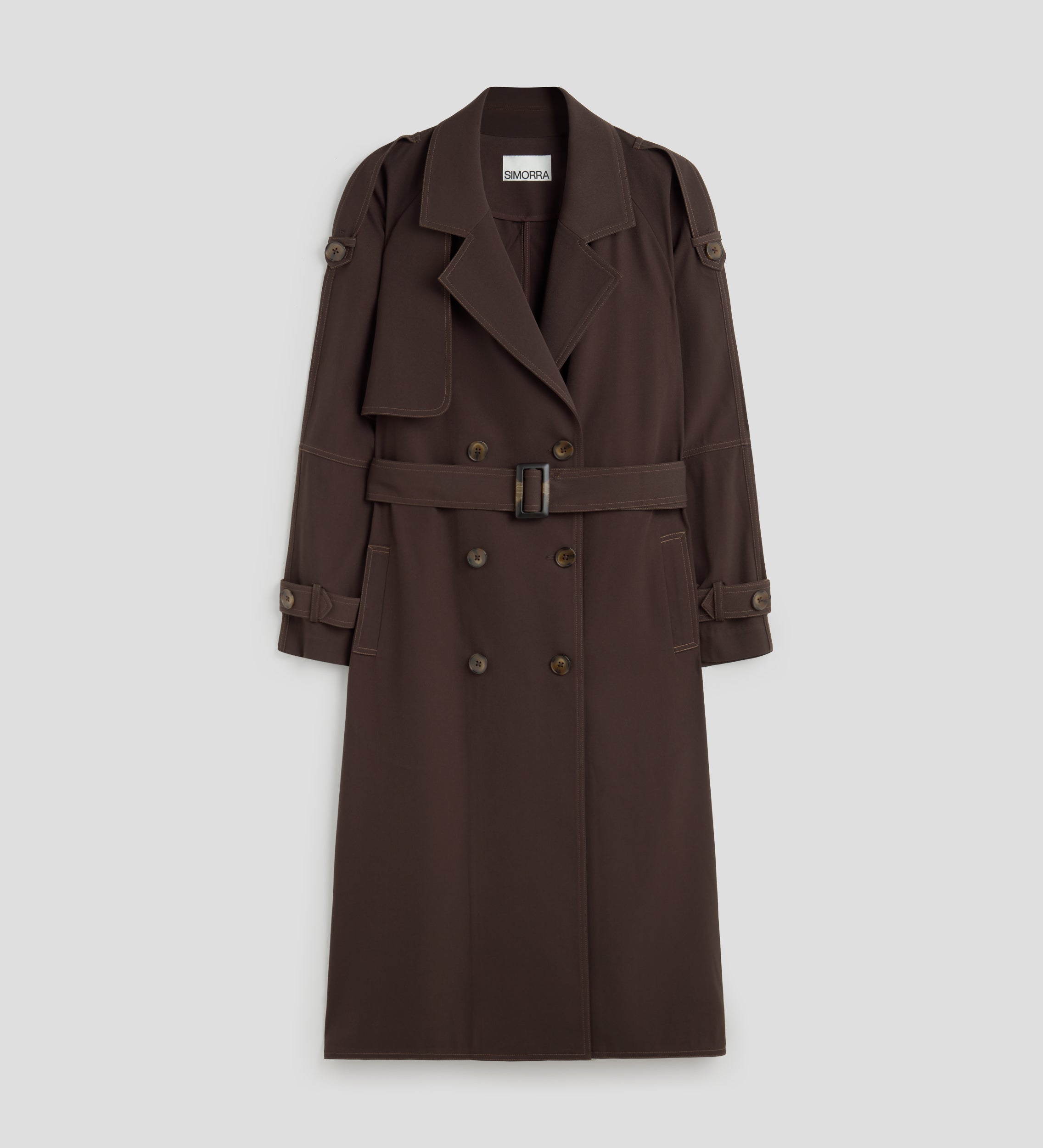 Flowing trench coat