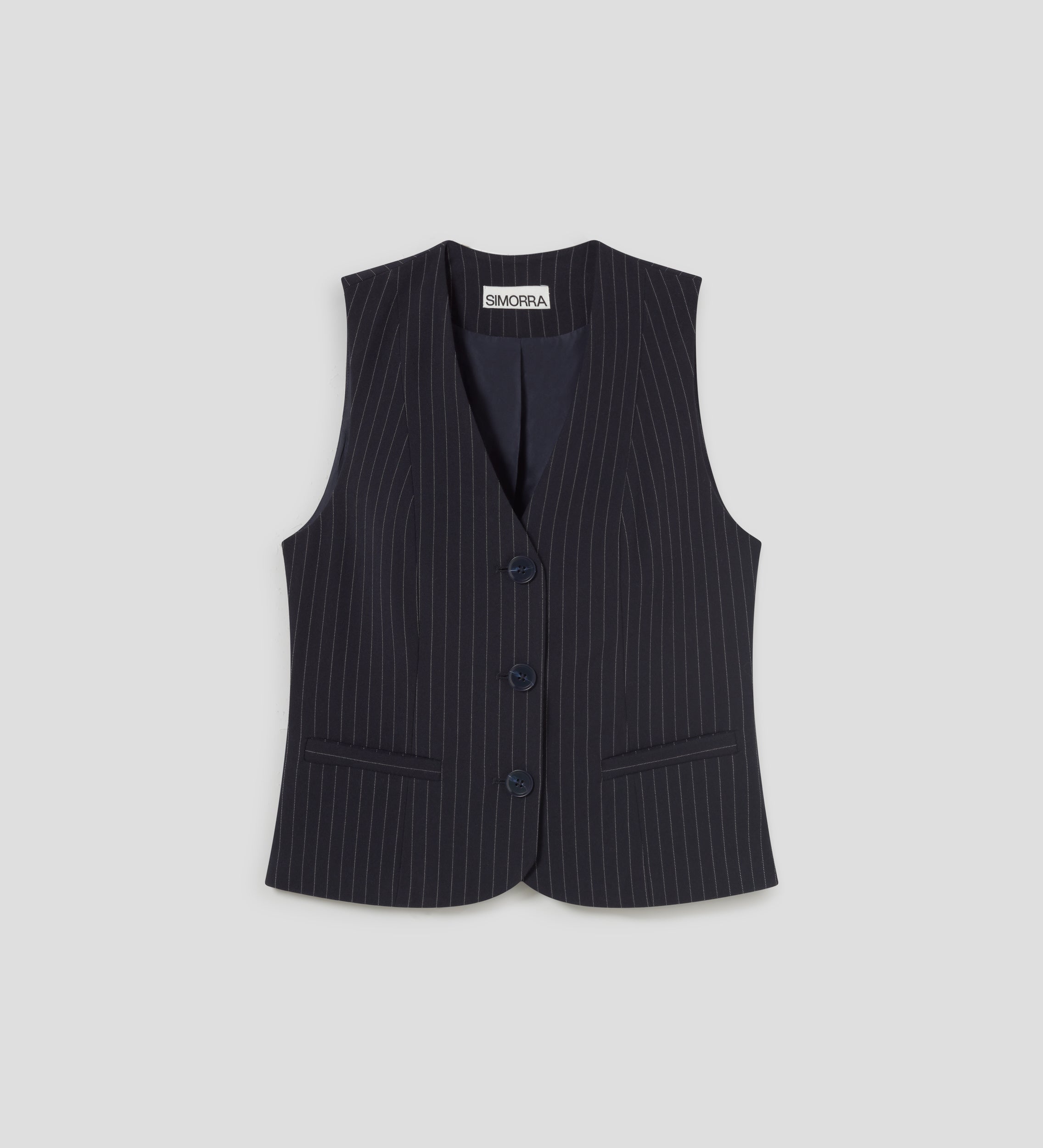 Pinstripe vest