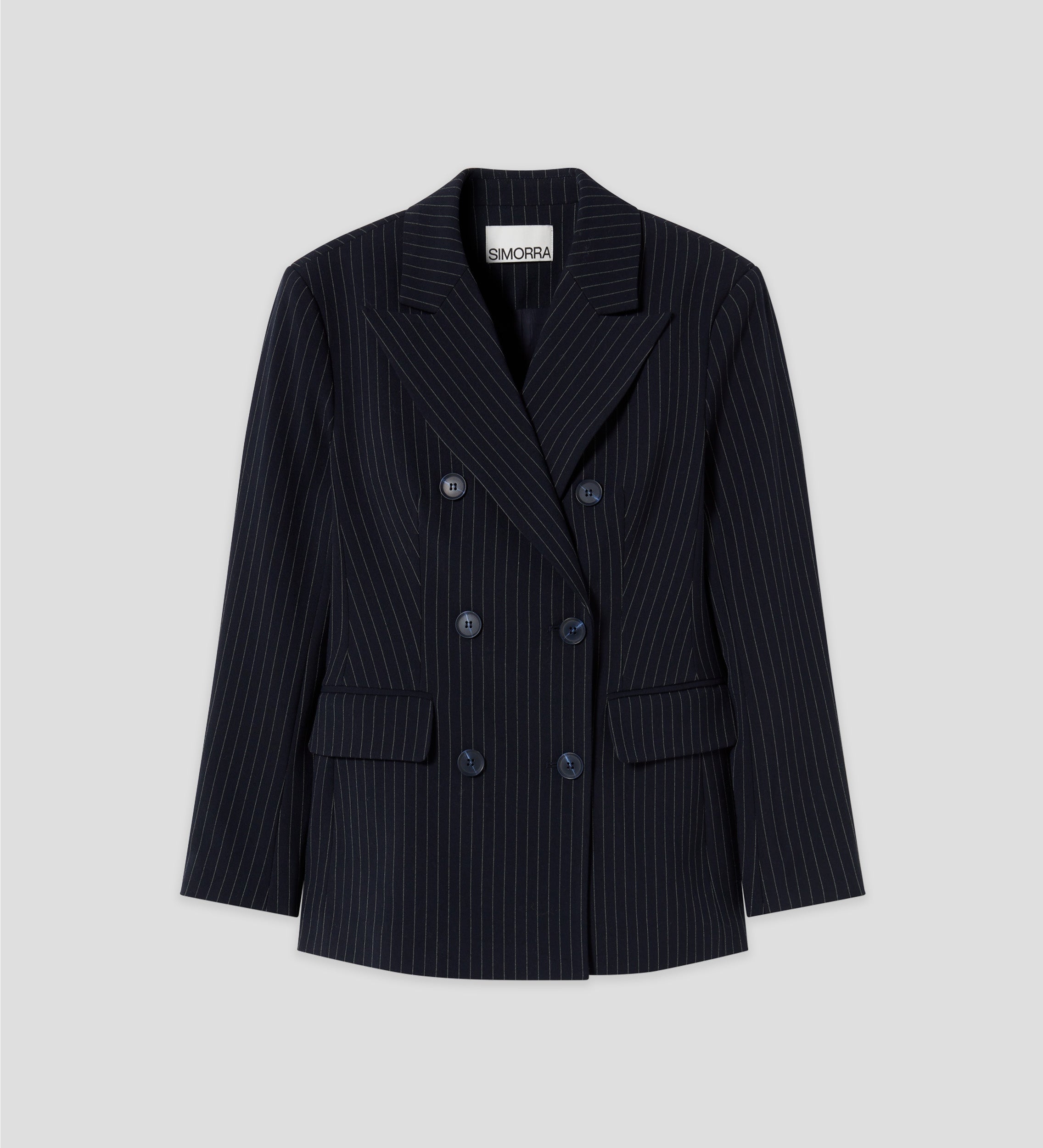 Blazer à fines rayures