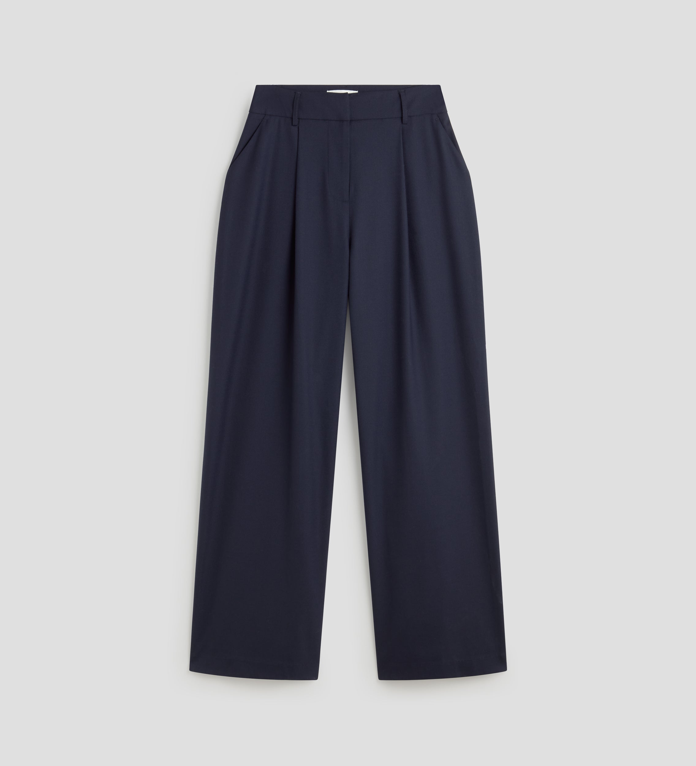 Wide pleated trousers