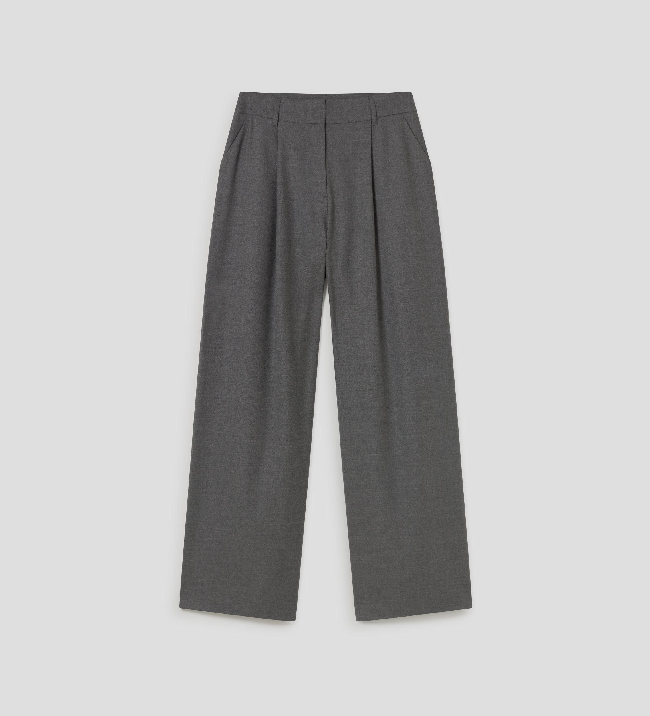 Wide pleated trousers