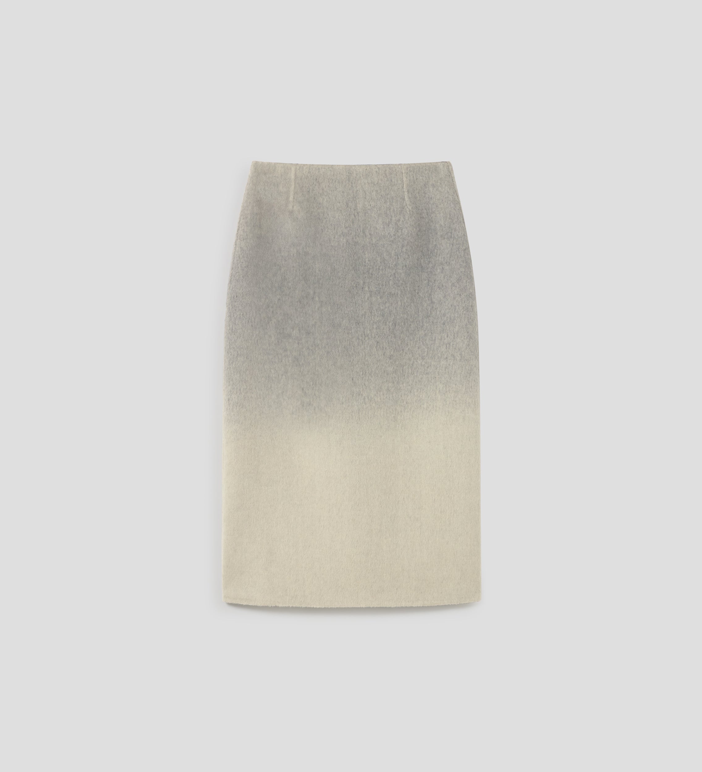 Gradient wool skirt