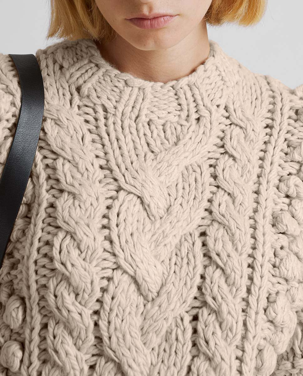 Hand-knitted sweater