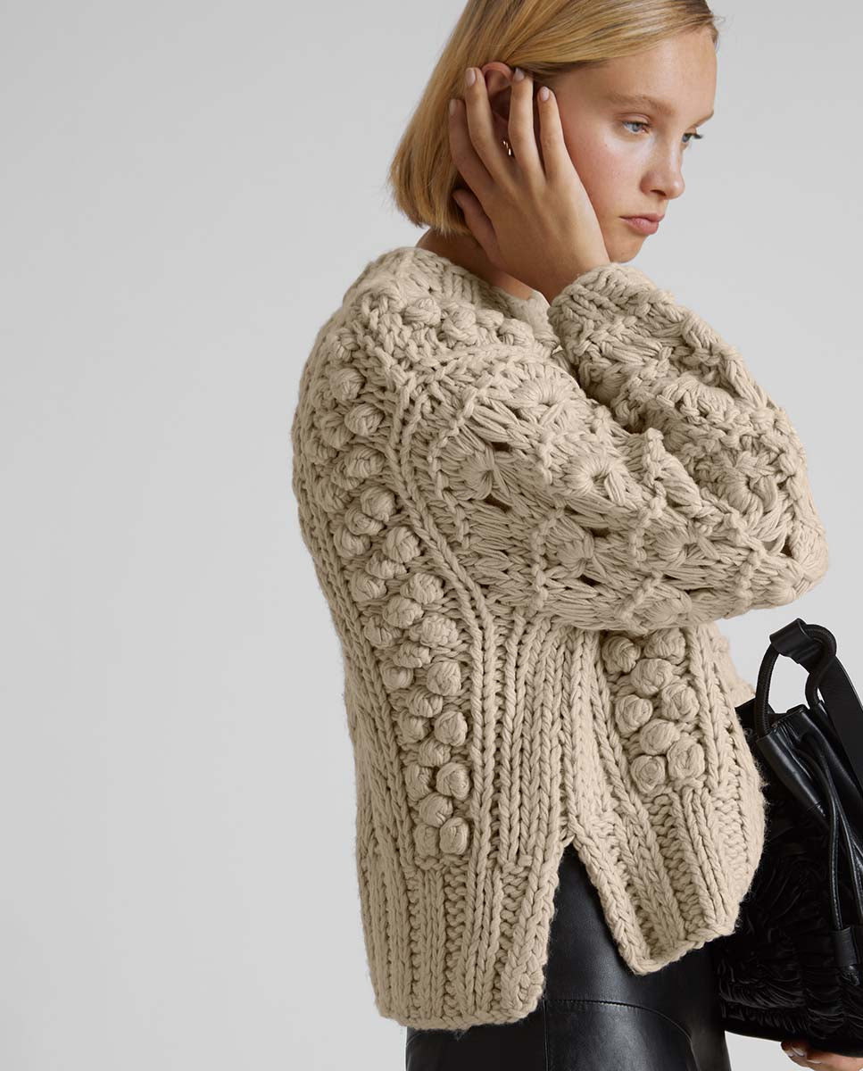 Hand-knitted sweater