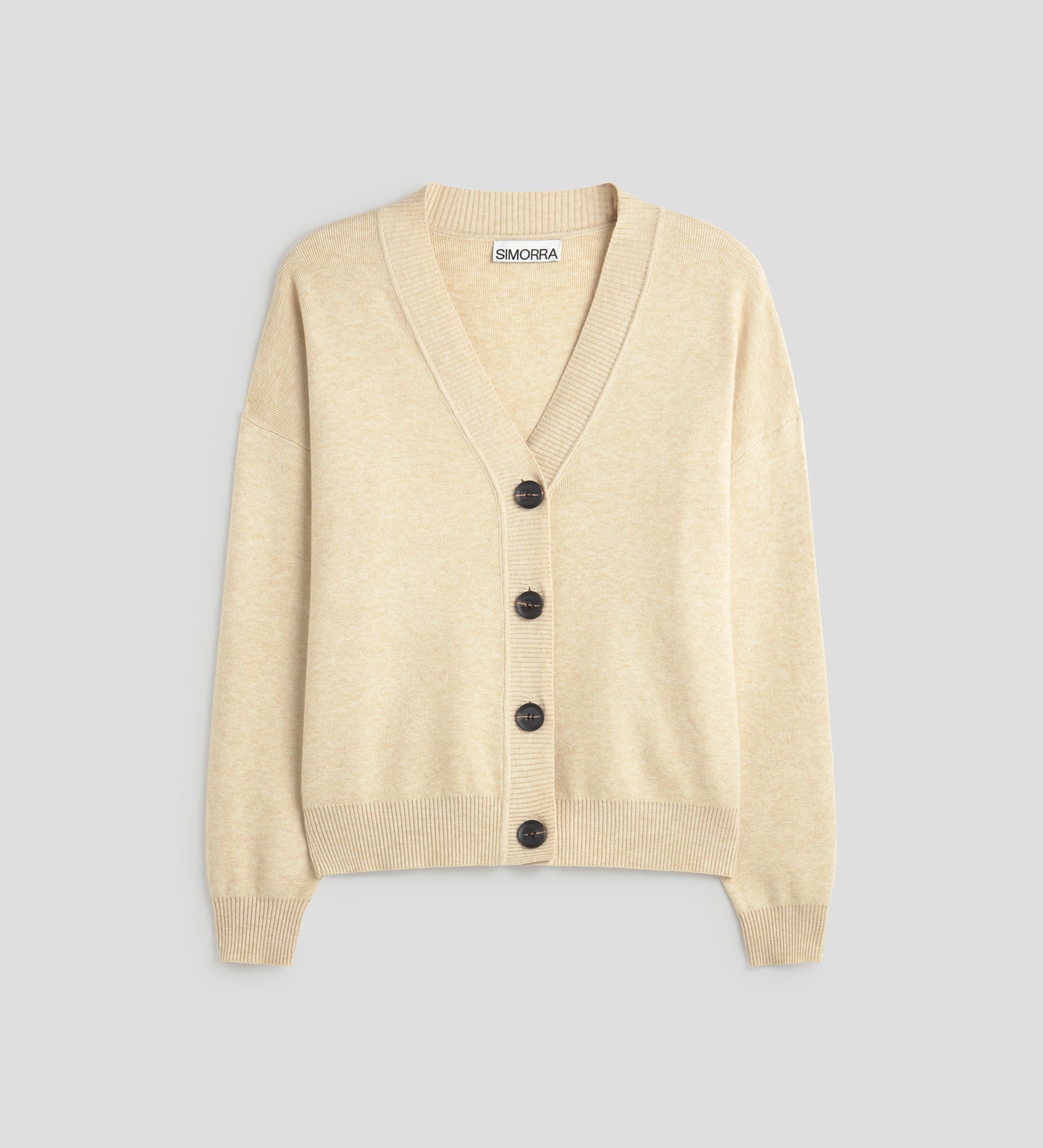 Cardigan corto escote pico