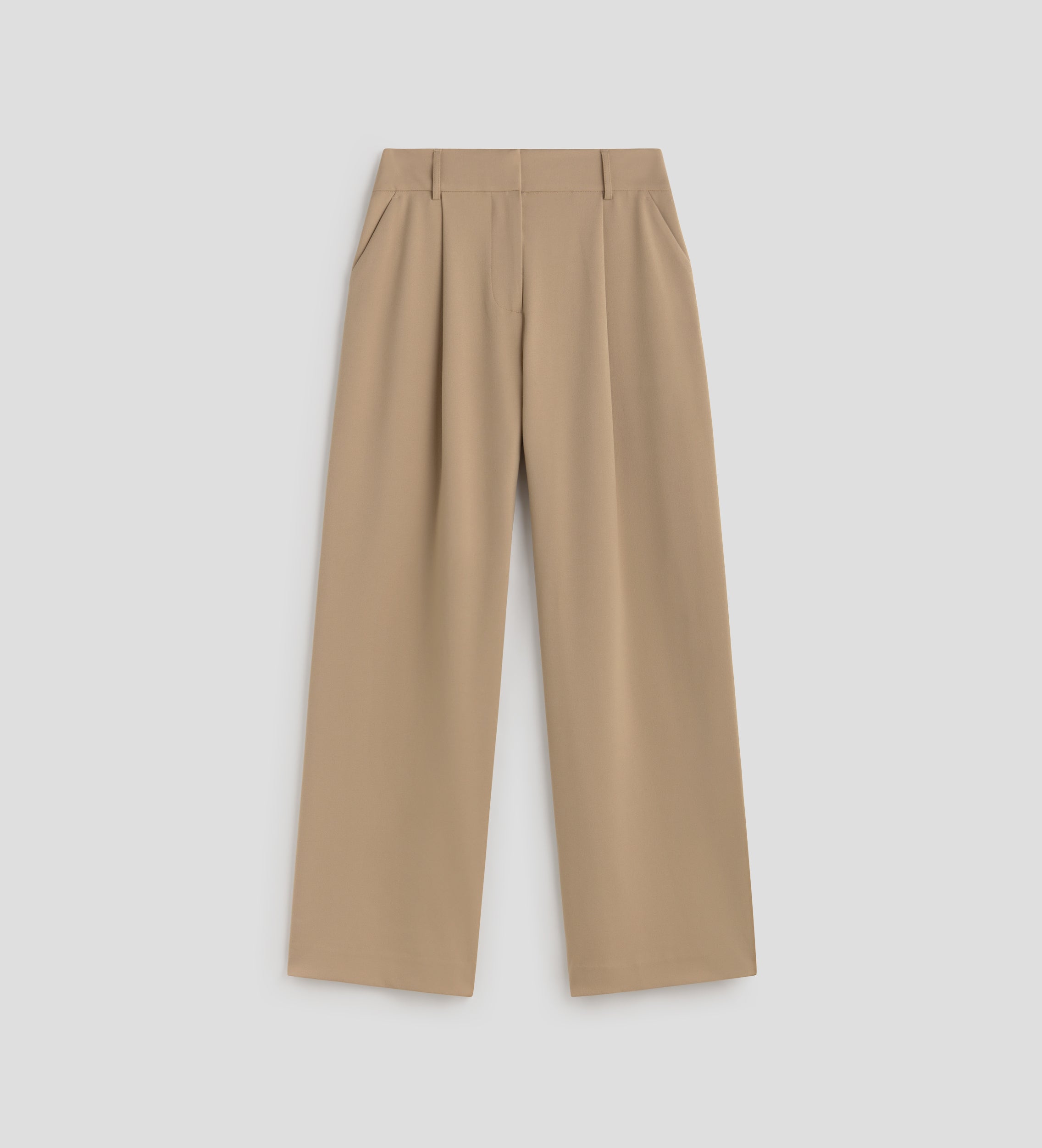 Wide pleated trousers