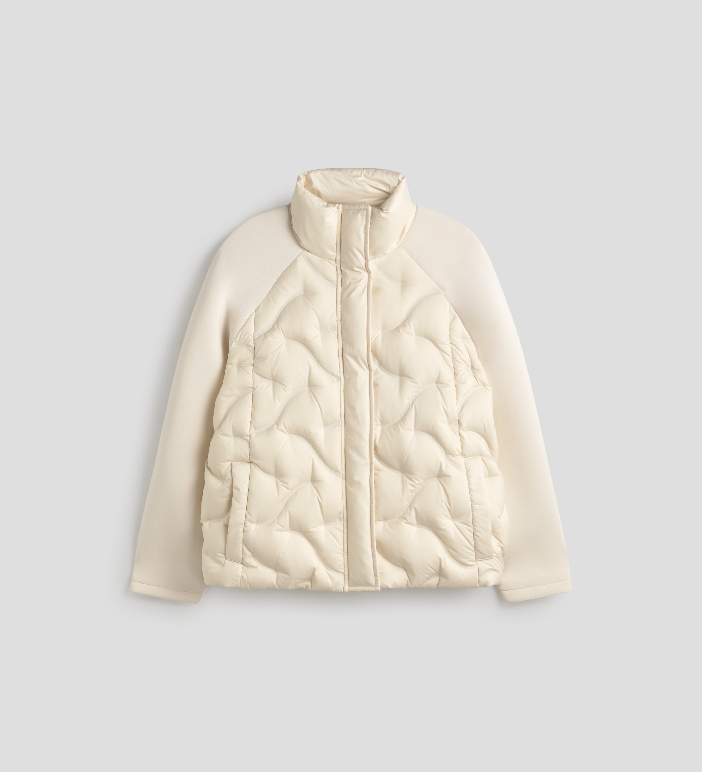 Combined short down jacket