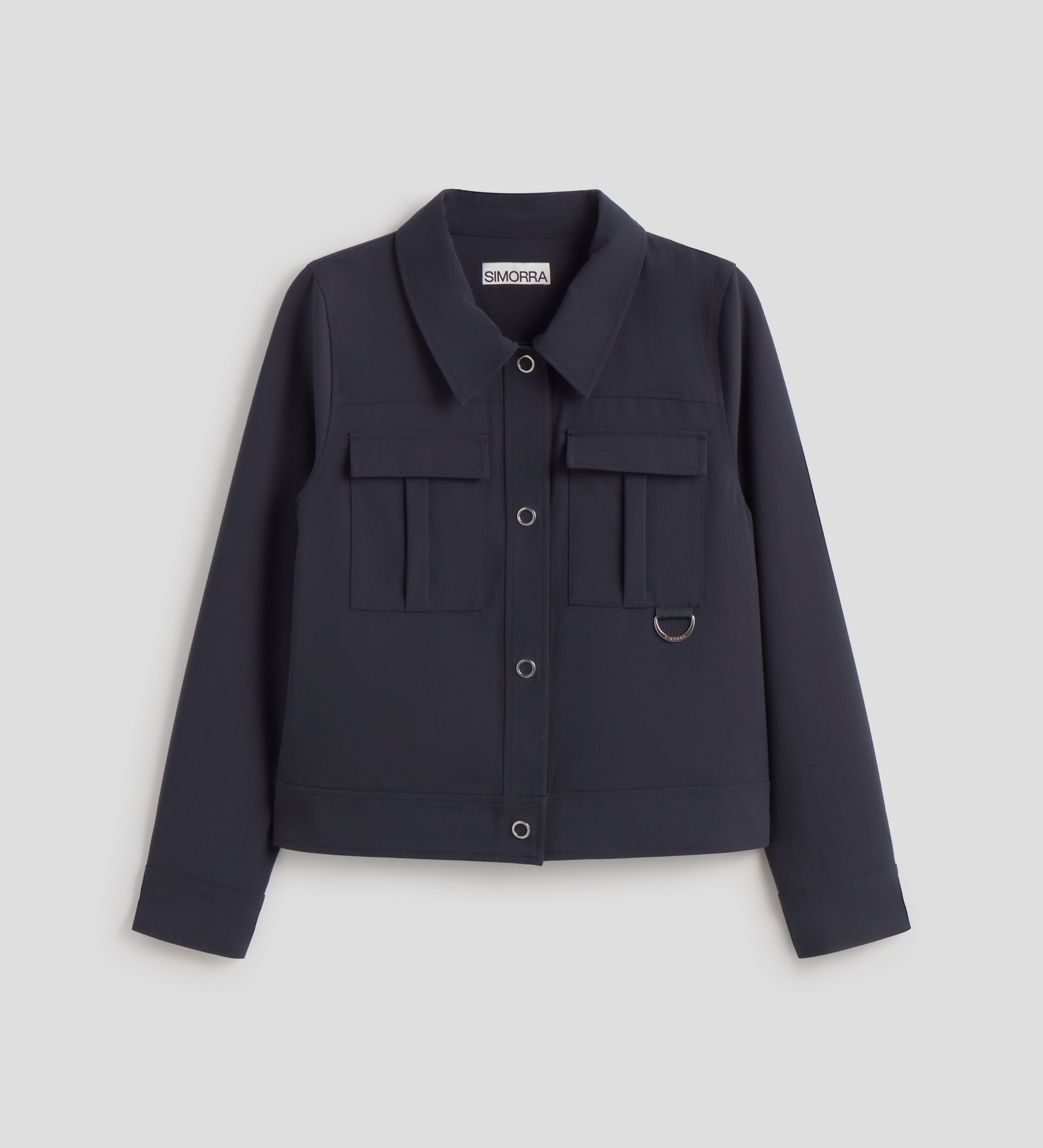 Short jacket with pockets