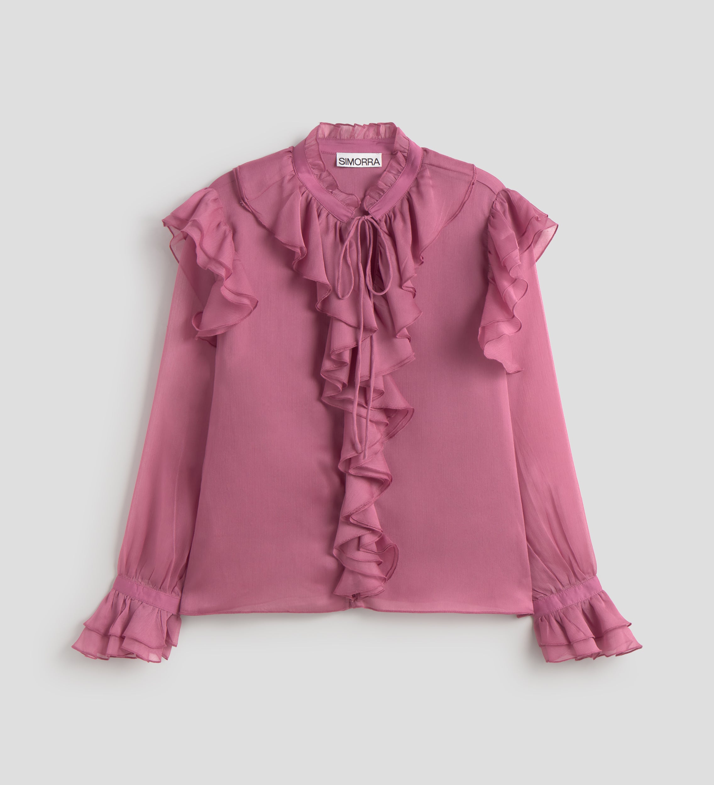 Flowy blouse with ruffles