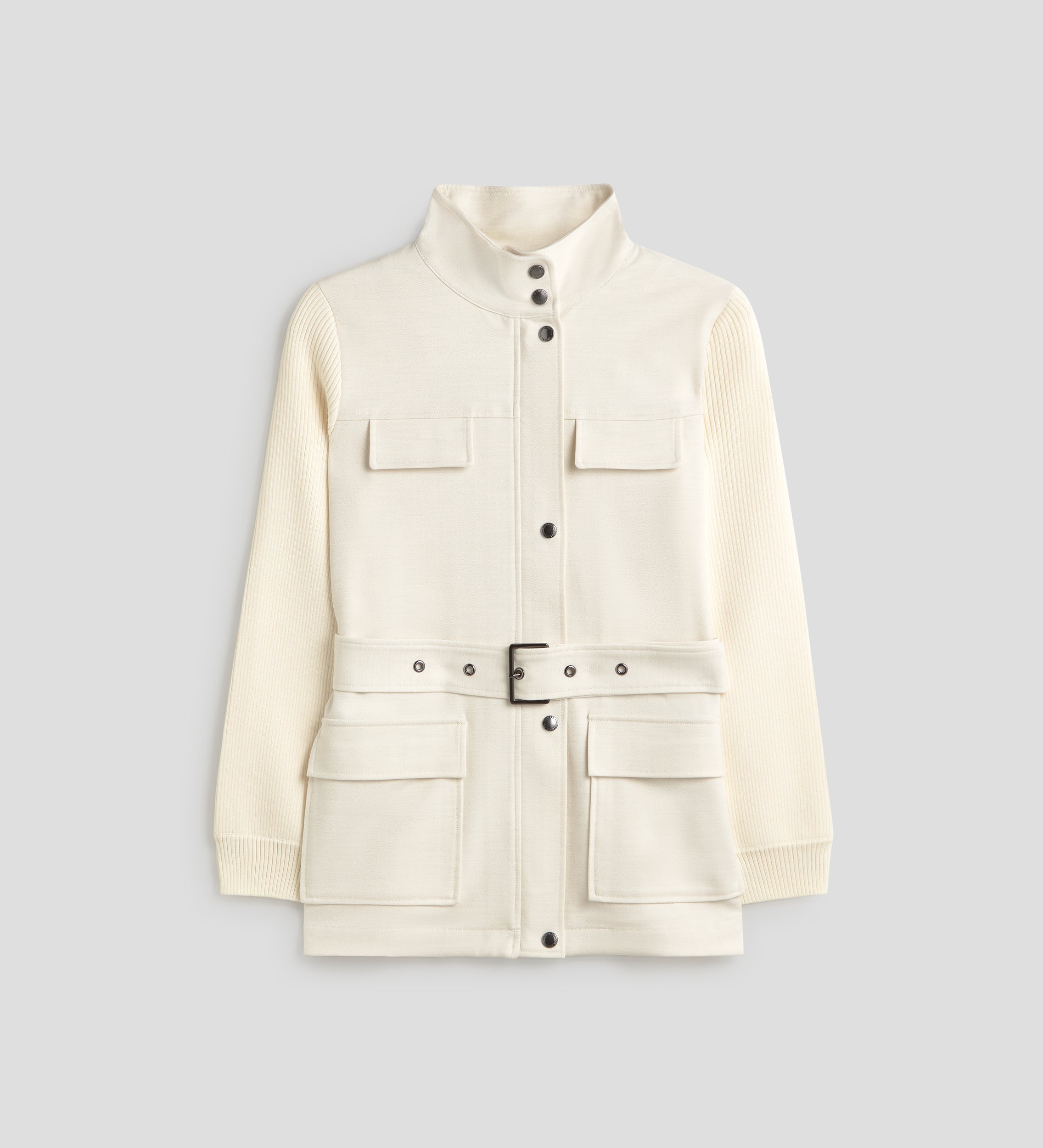 Bi-material jacket belt