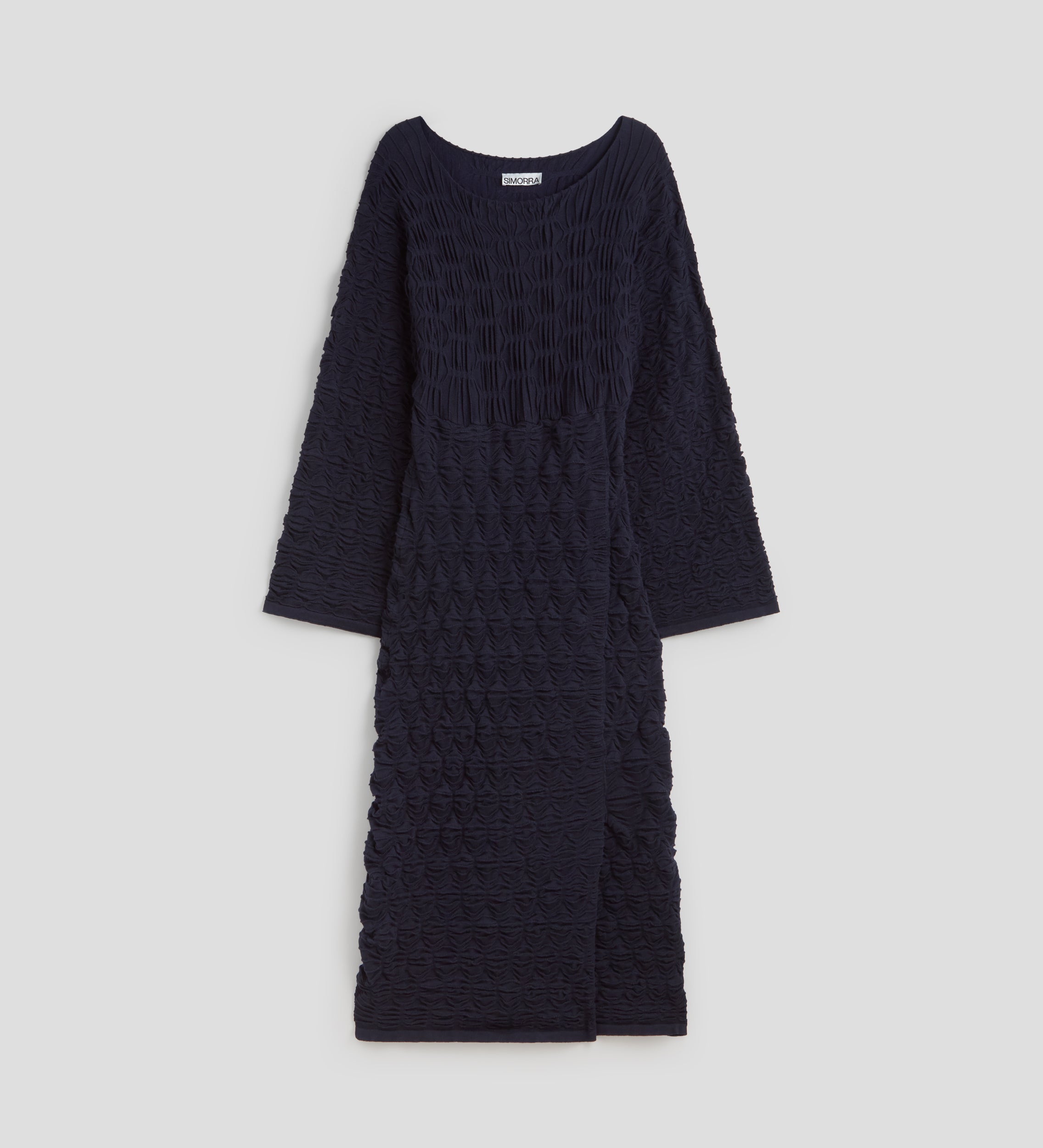 Textured knit dress