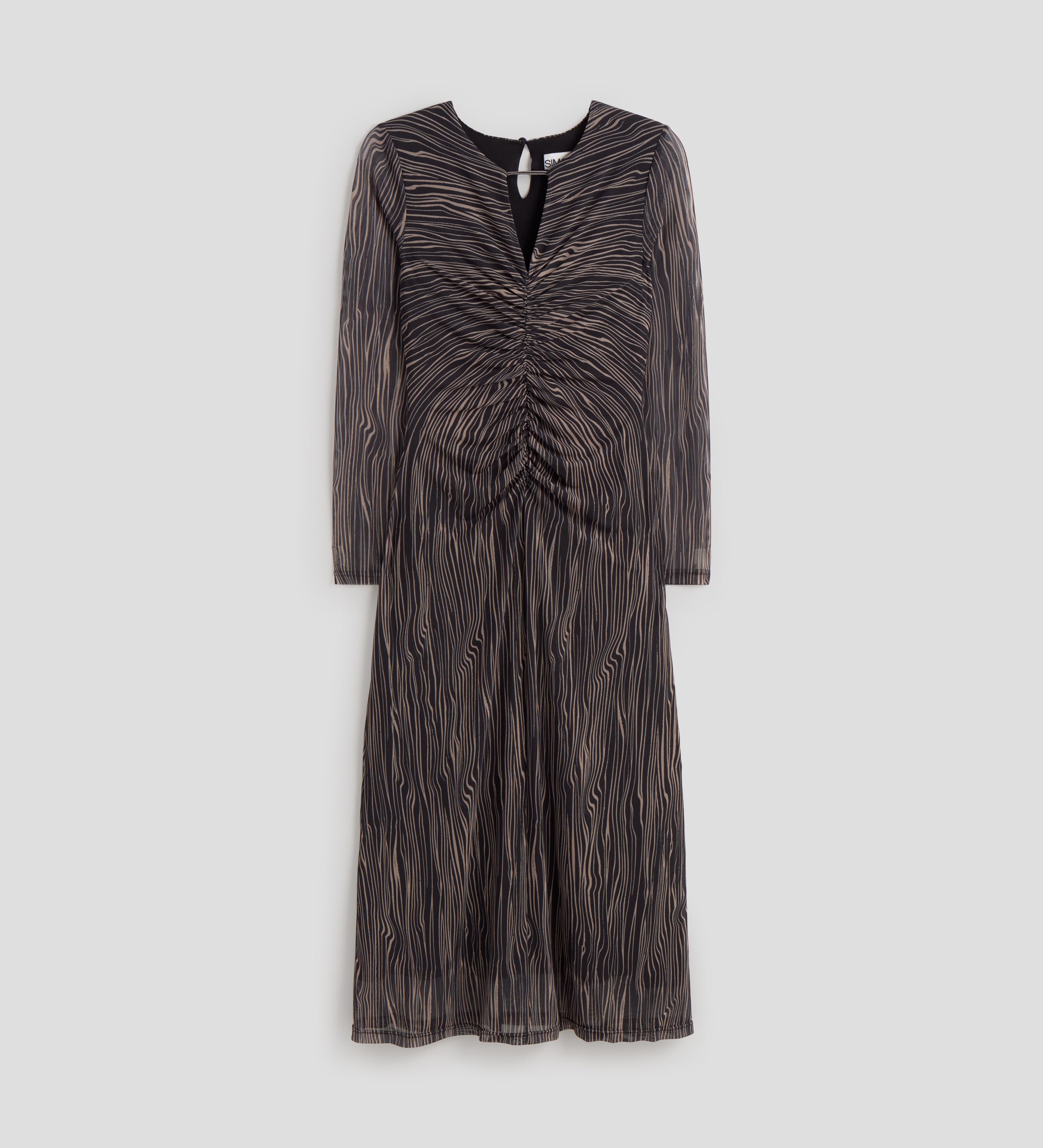 Printed tulle dress