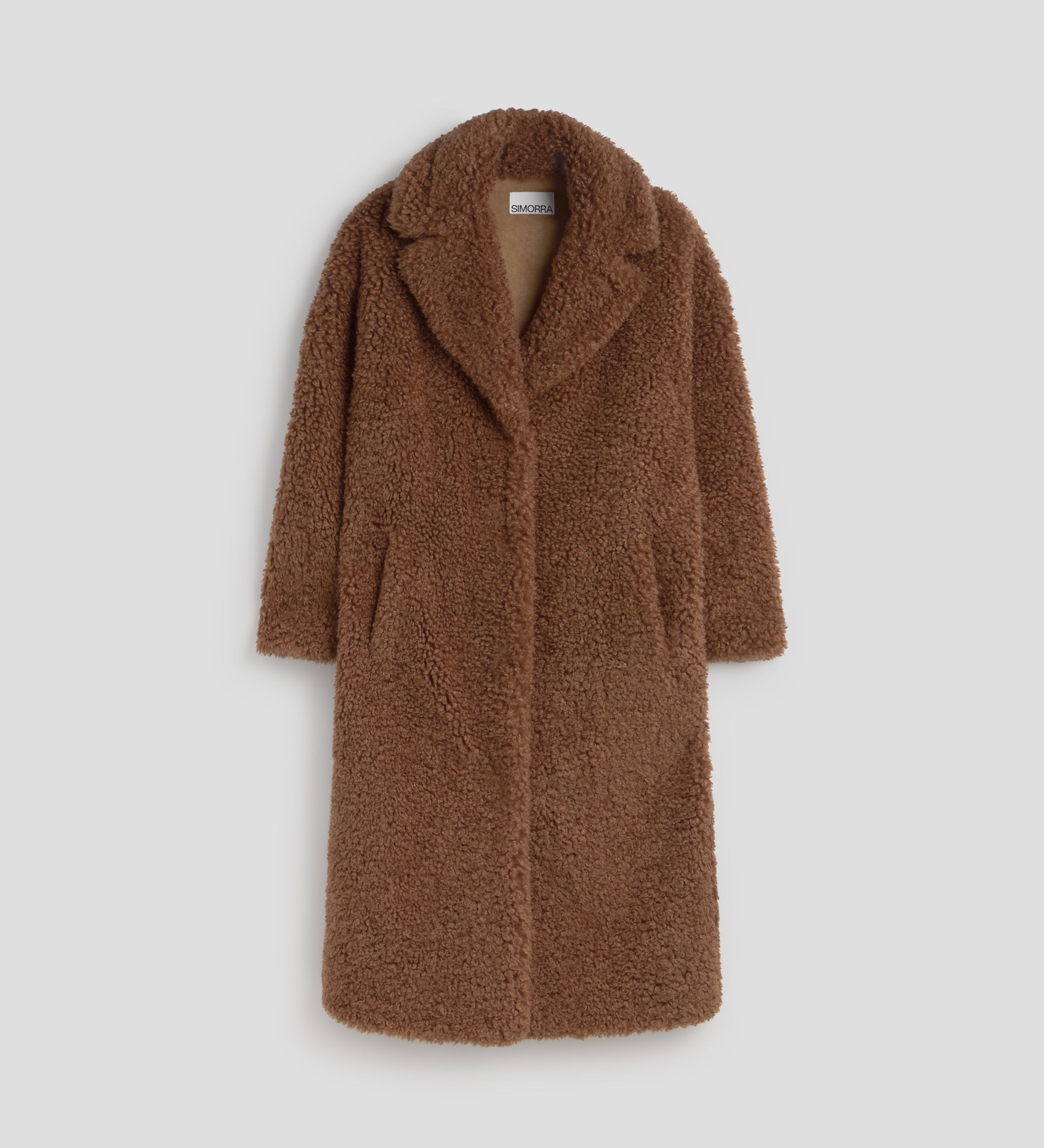 Long sheepskin coat