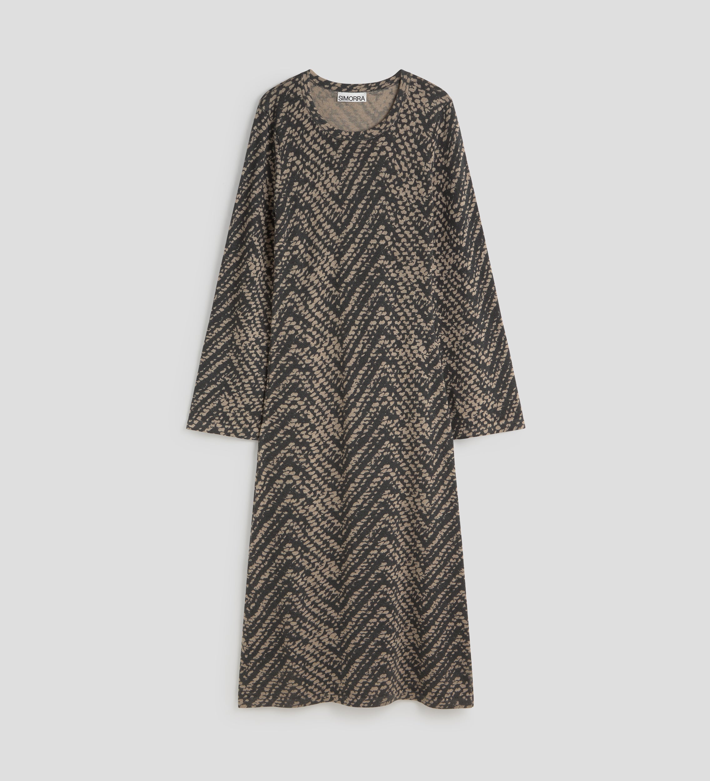 Printed knit dress