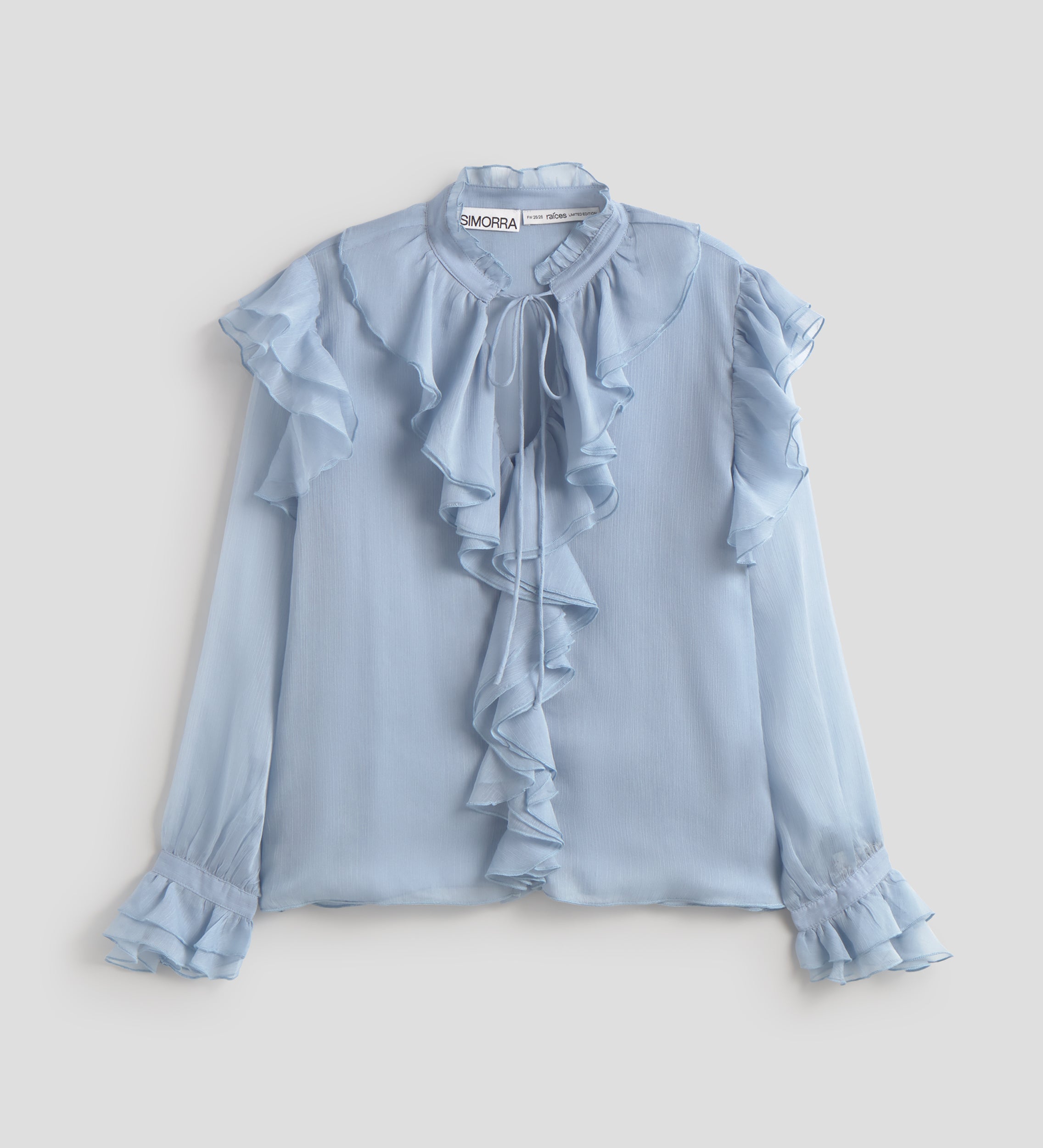 Blusa vaporosa volantes