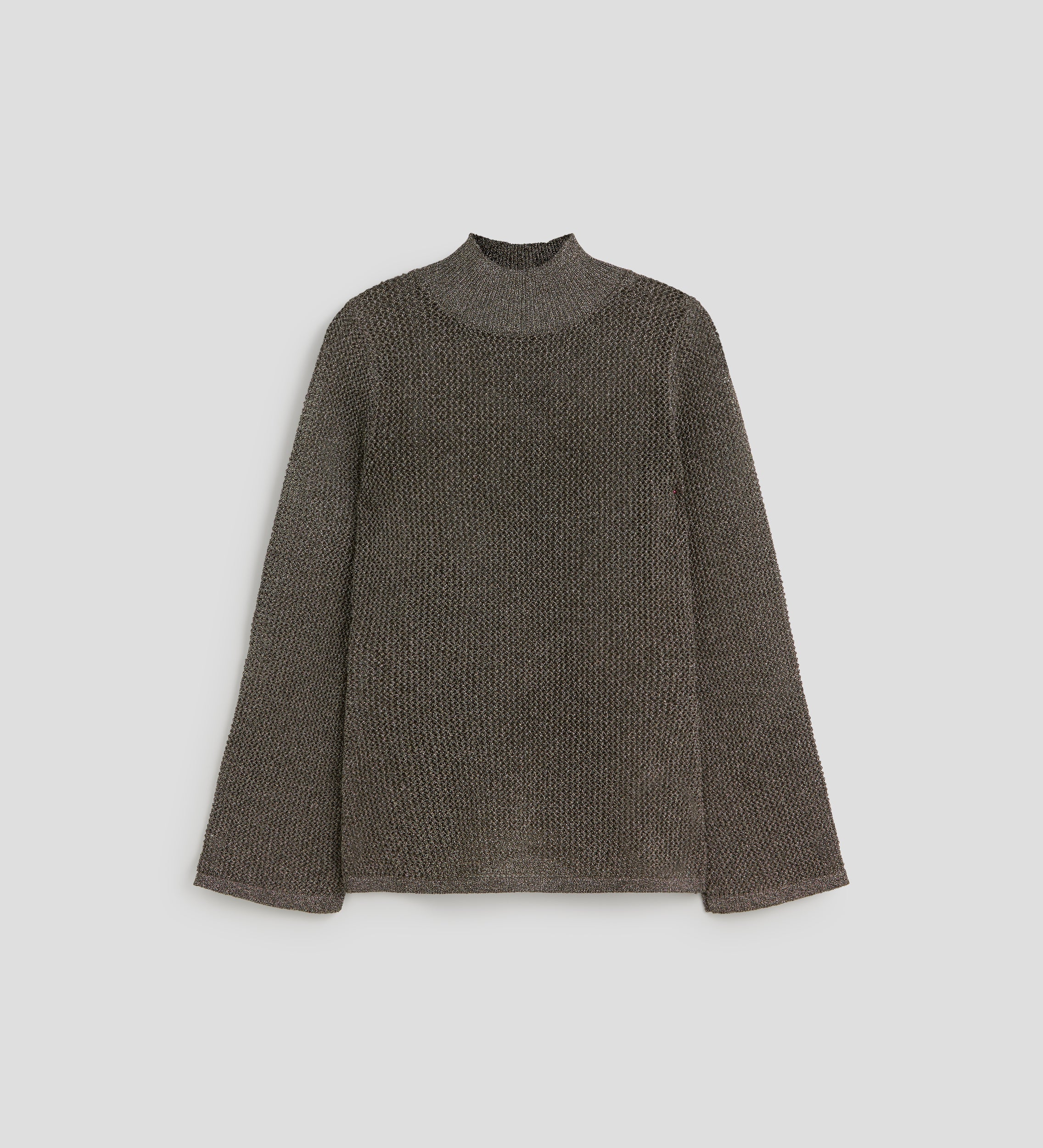 Metallic knit sweater