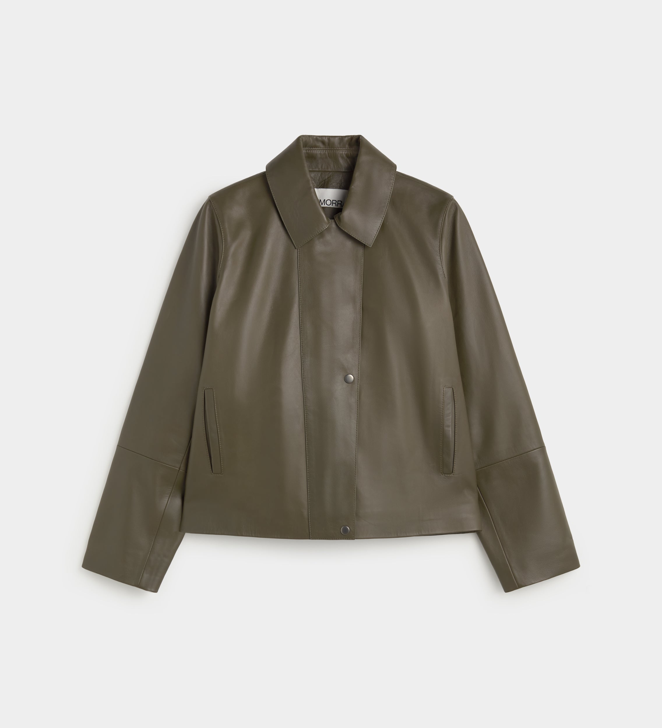 Short faux leather jacket