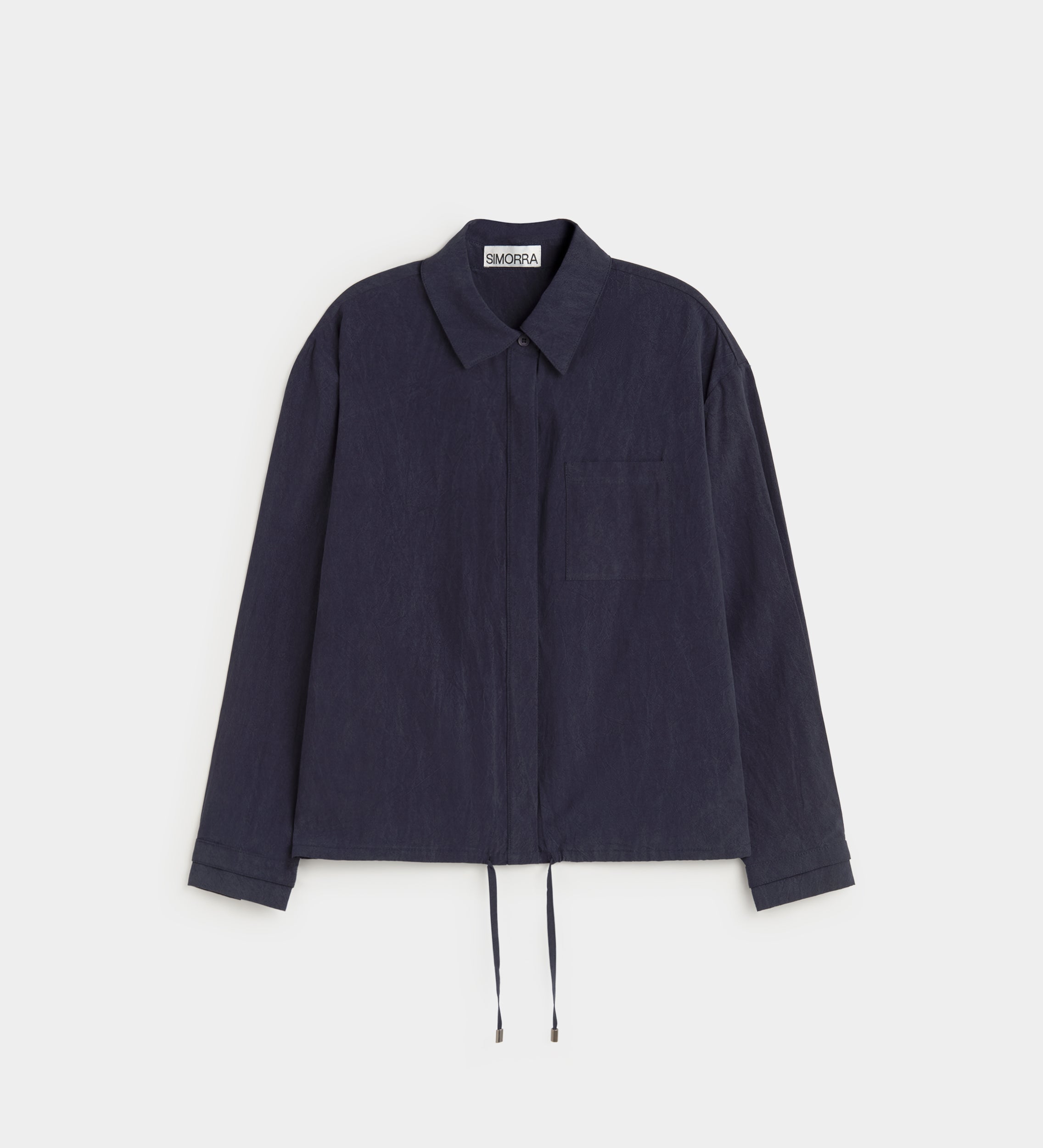 Chemise crop fluide
