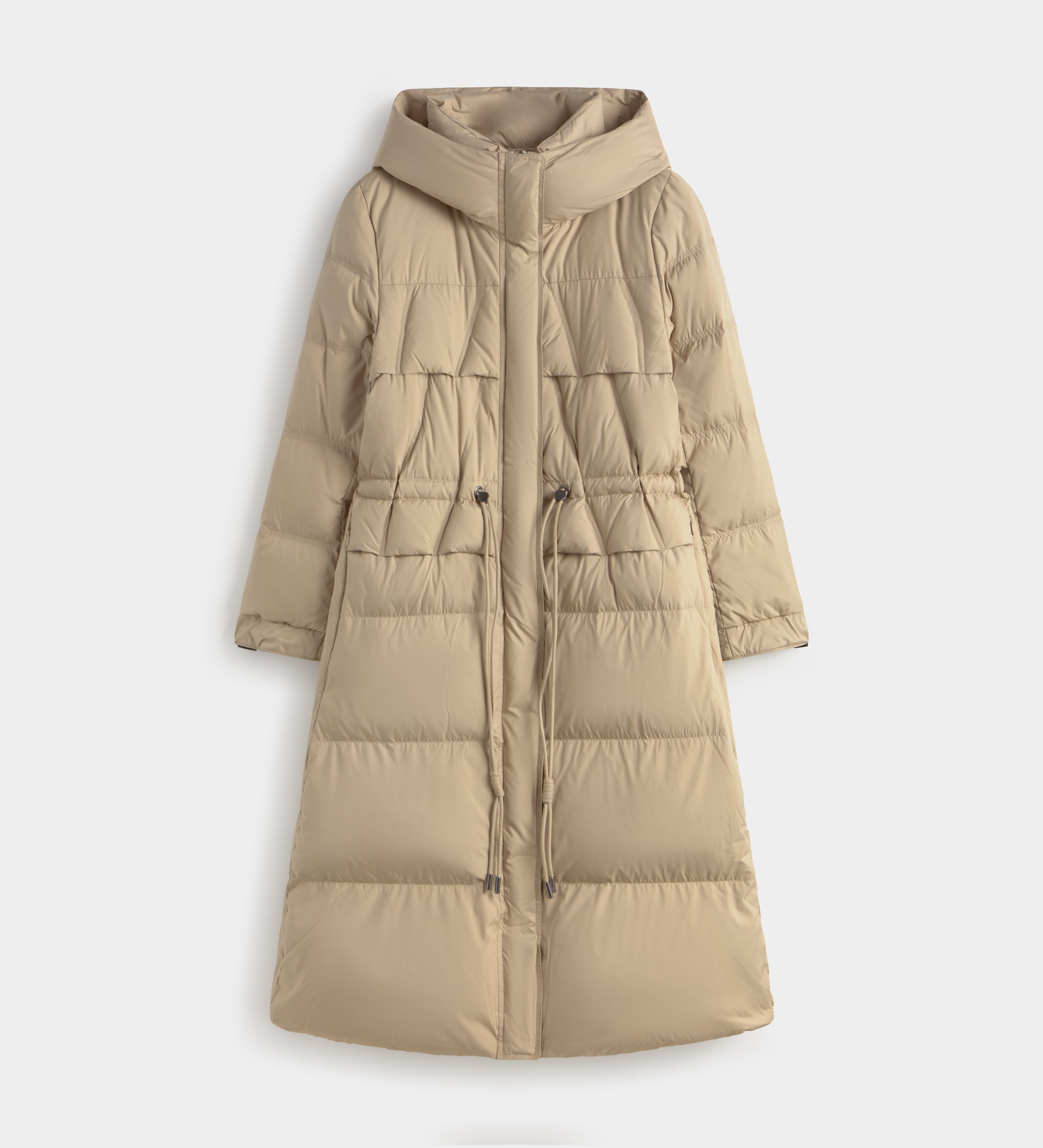 Long quilted parka