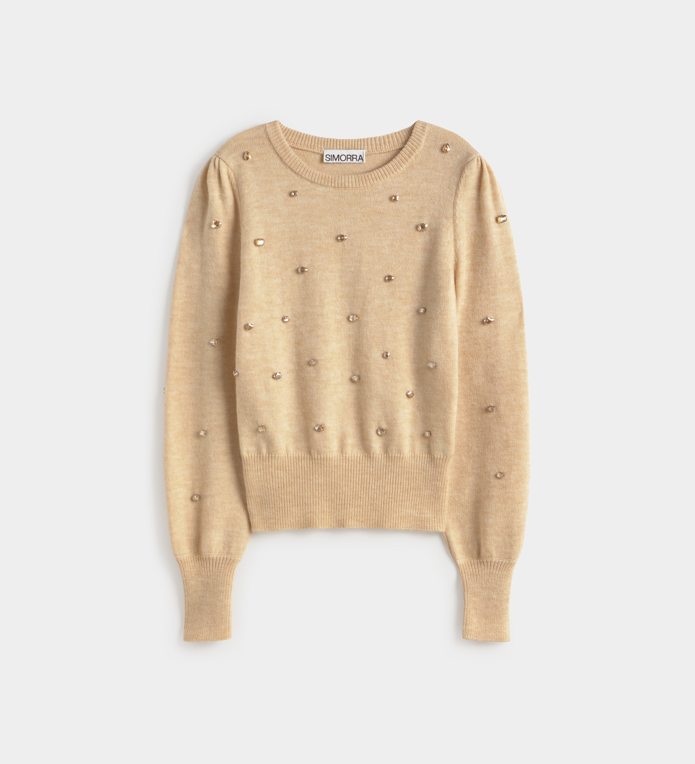 Pull en maille à strass