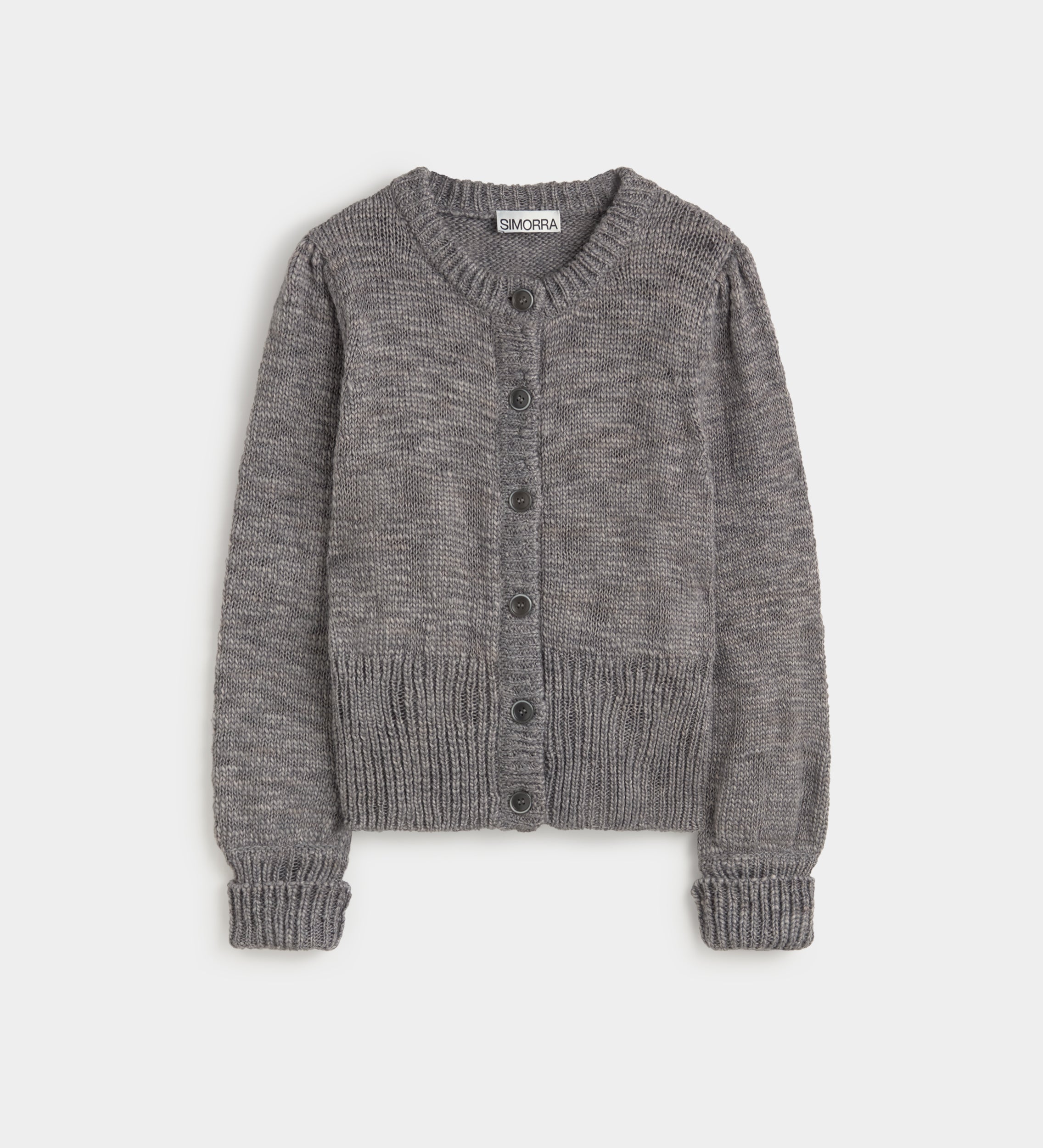 Short knit cardigan