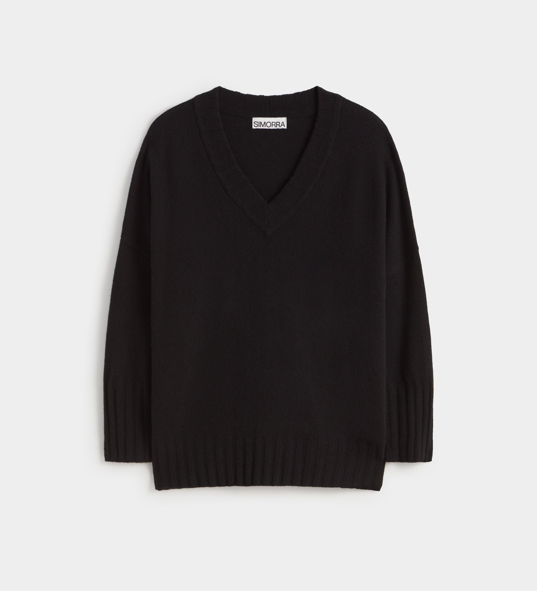 Loose V-neck sweater