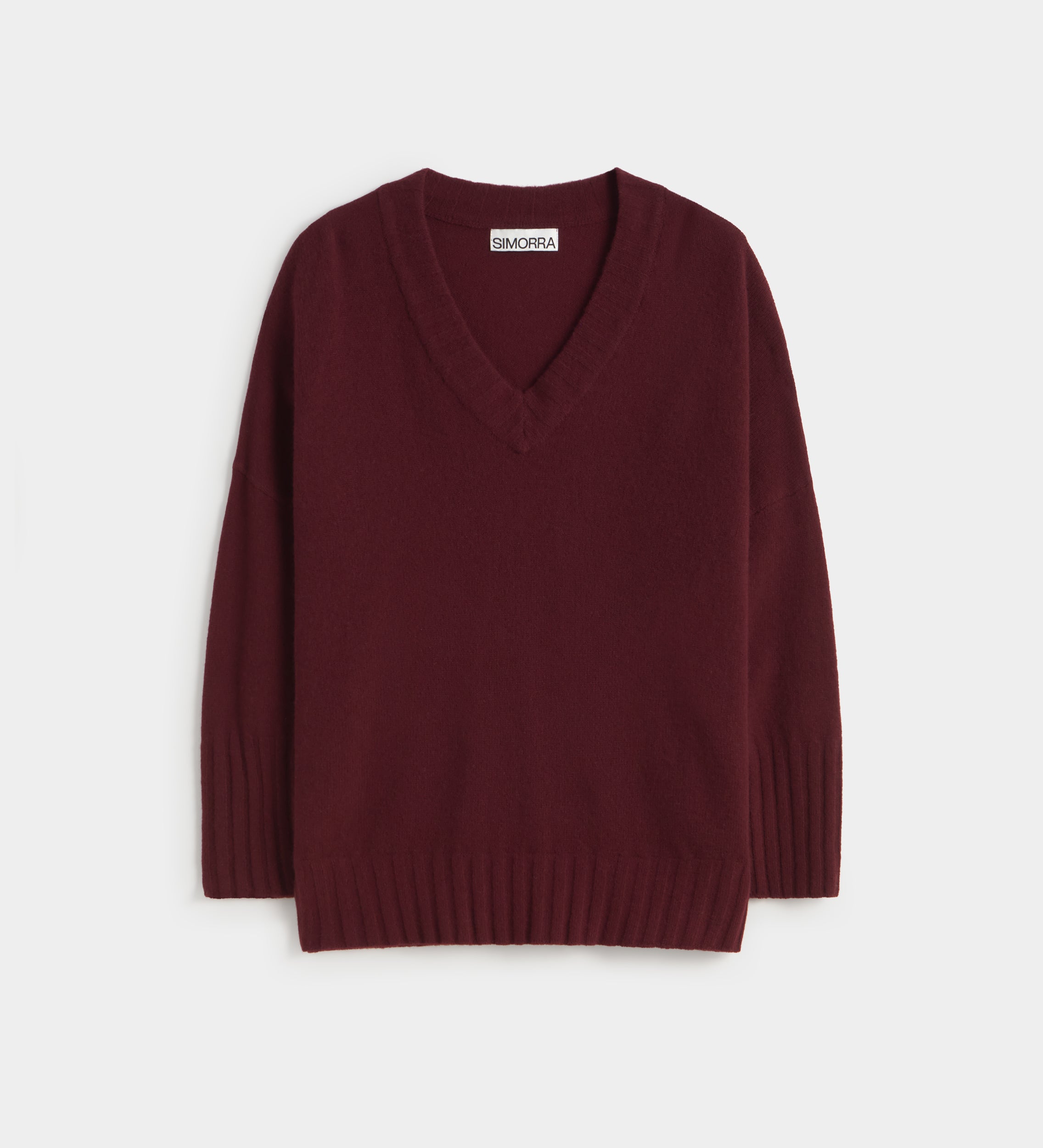 Loose V-neck sweater