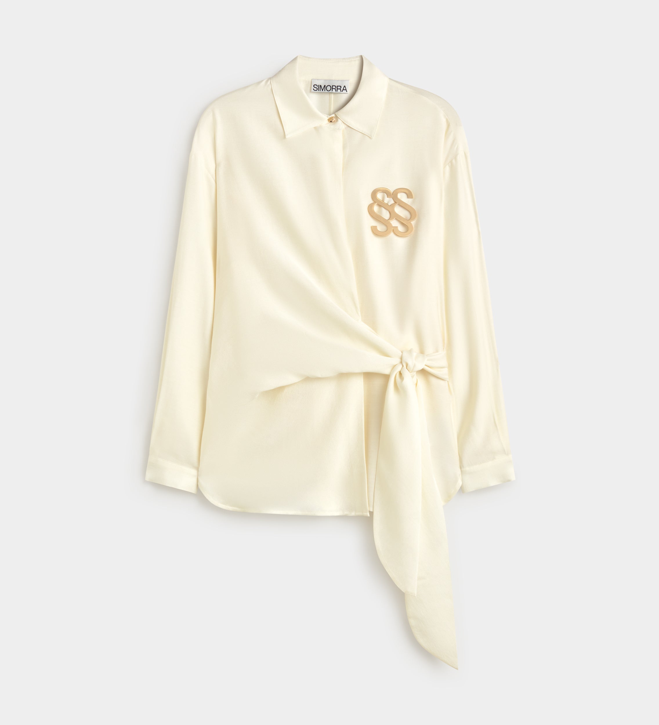 Blouse fluide à nœud