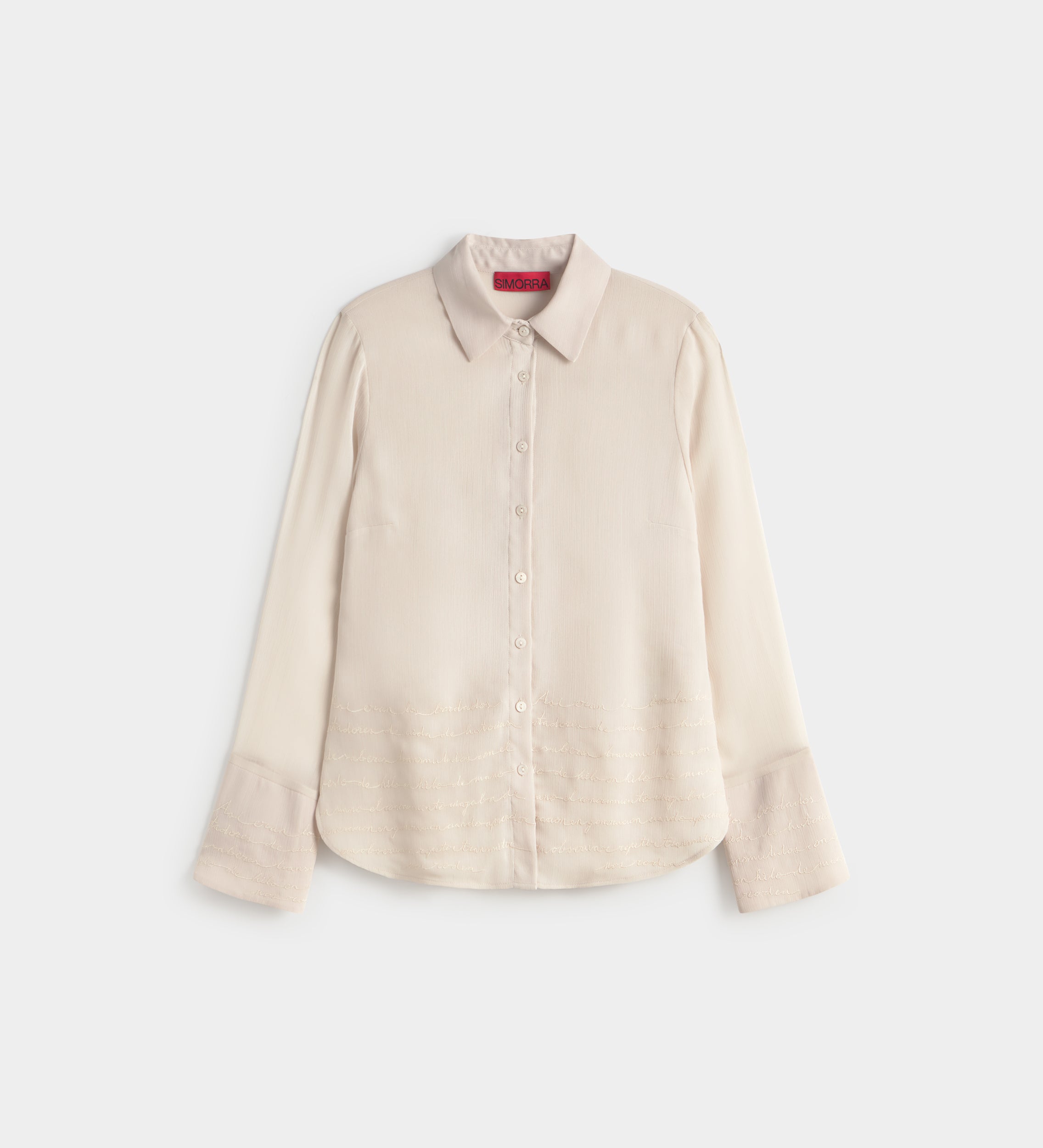 Chemise fluide brodée