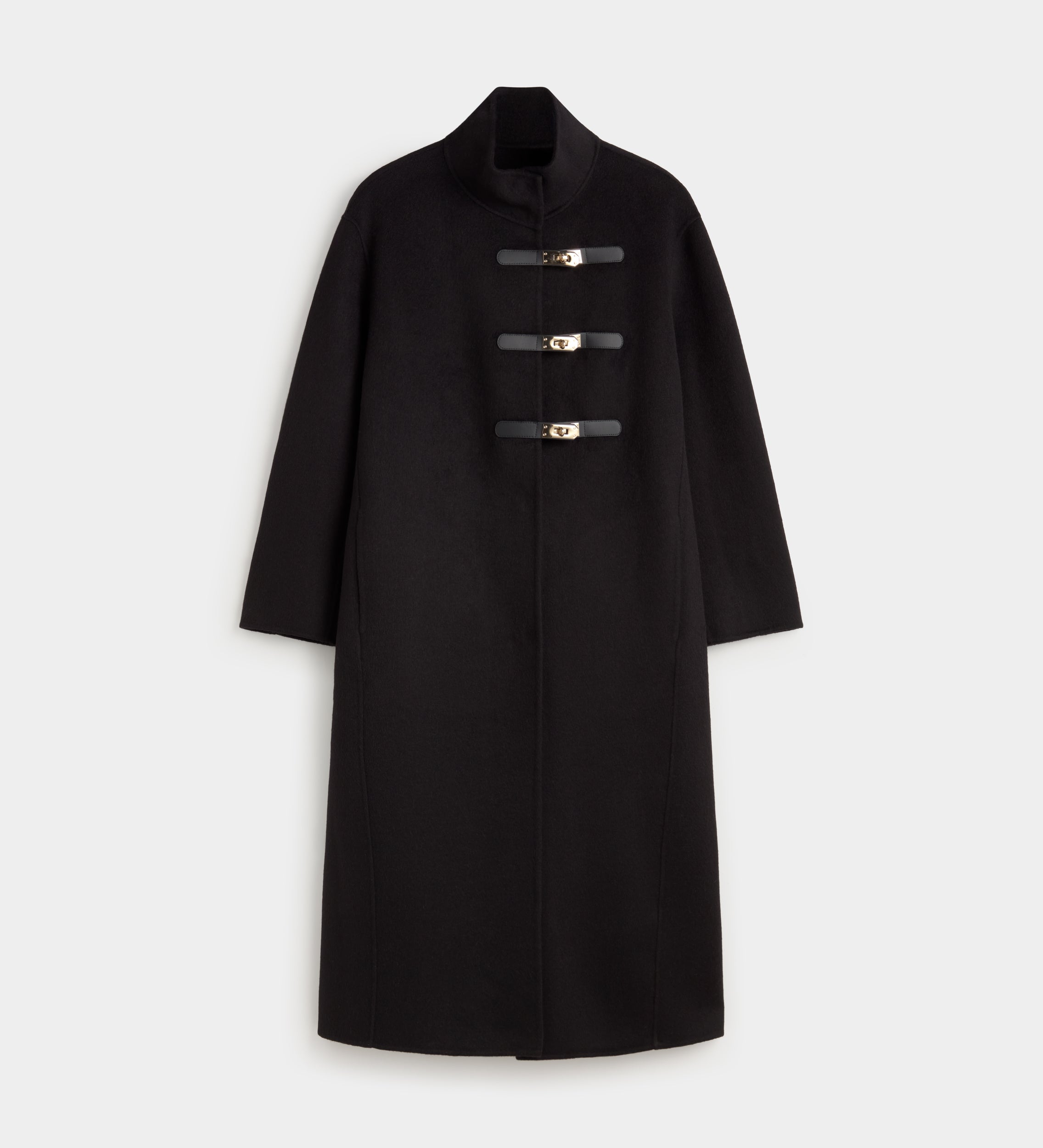 Double-faced wool coat