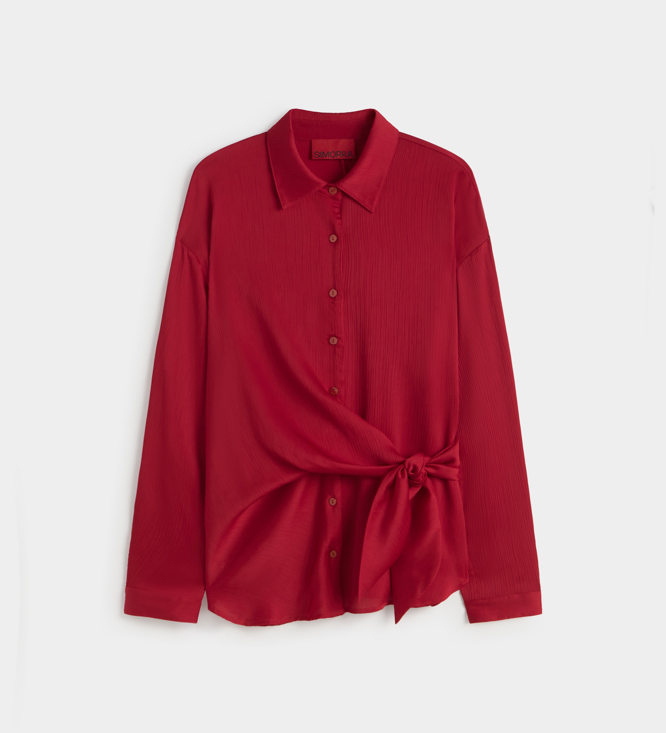 Blouse fluide à nœud