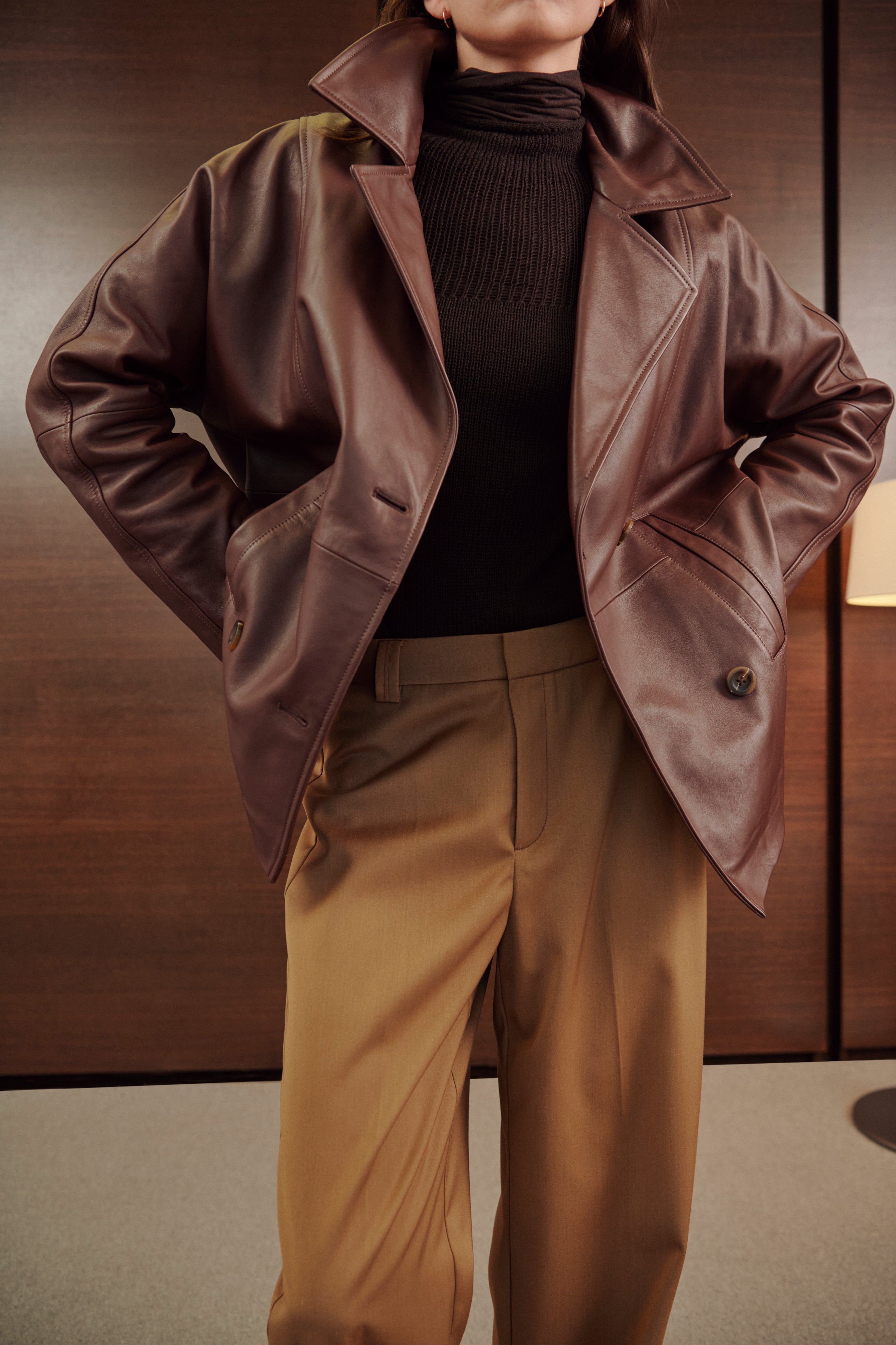 Nappa leather jacket