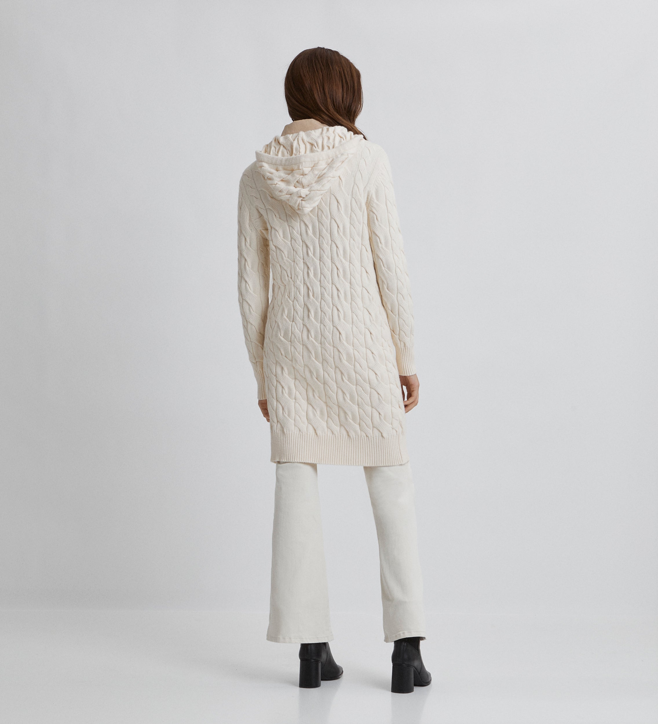 Cable knit jacket