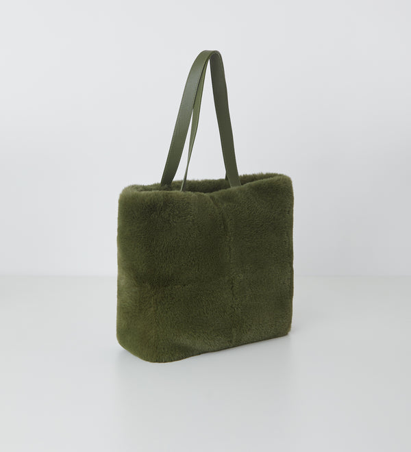 Eco-fur shopping bag