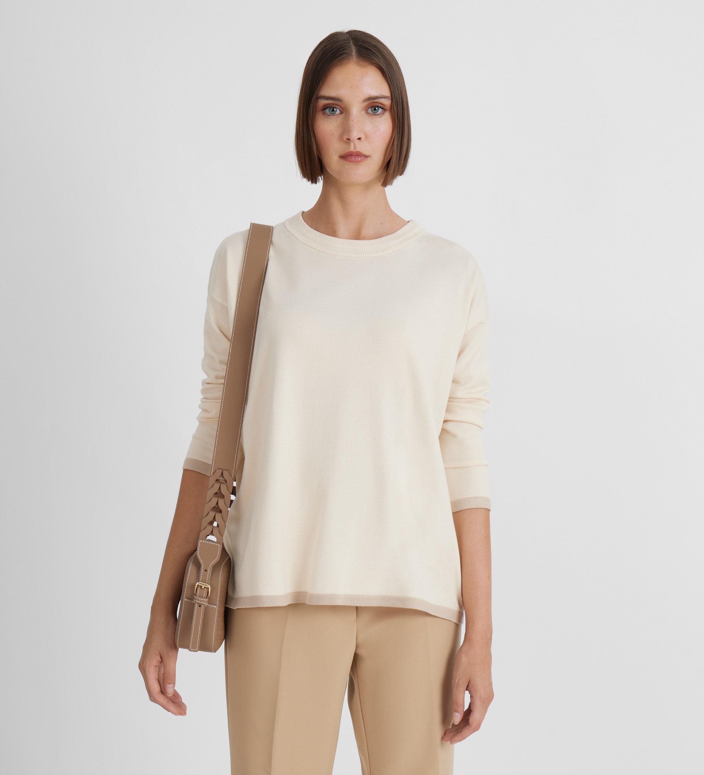 Striped swan jersey
