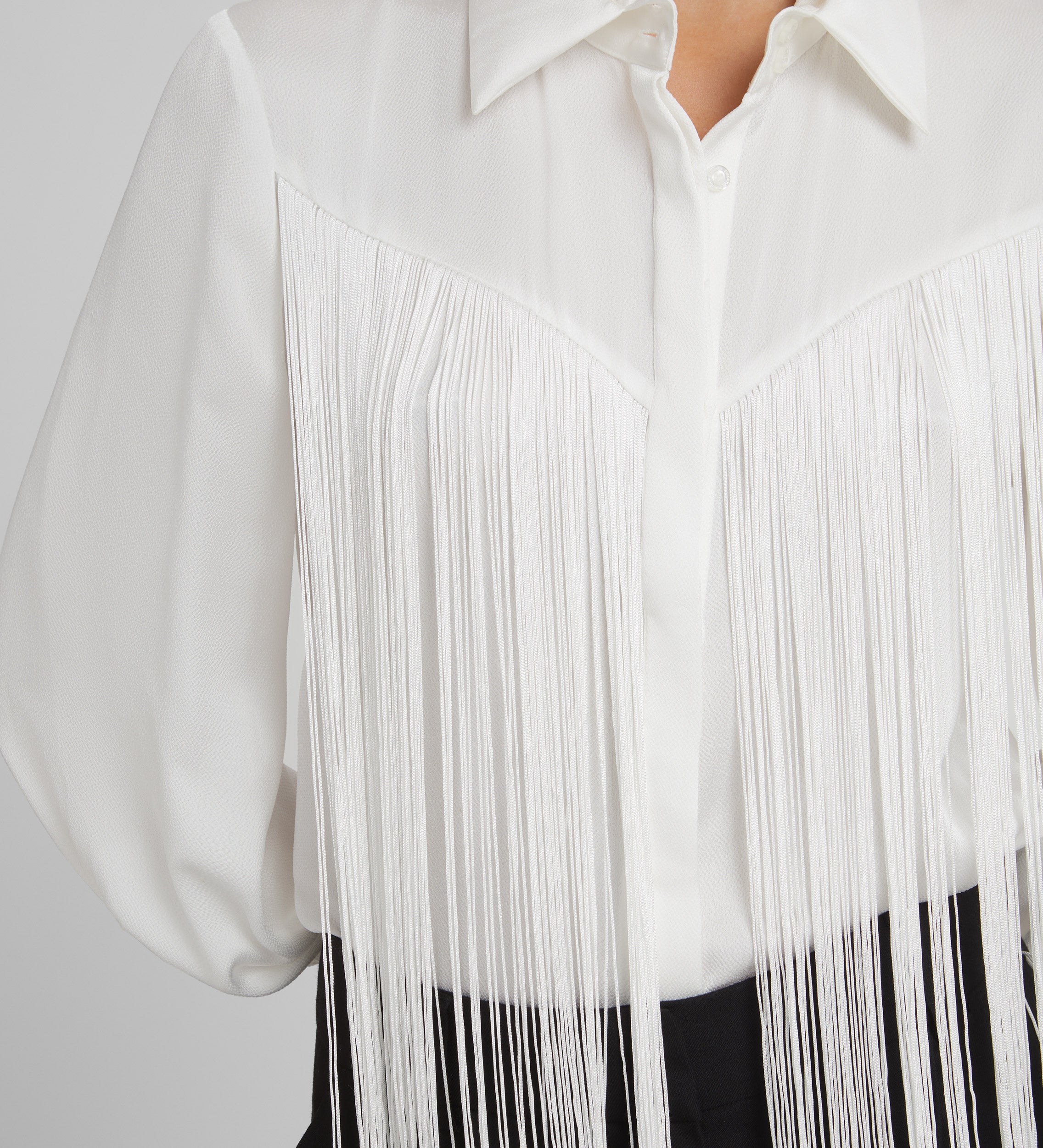 Fringe shirt blouse