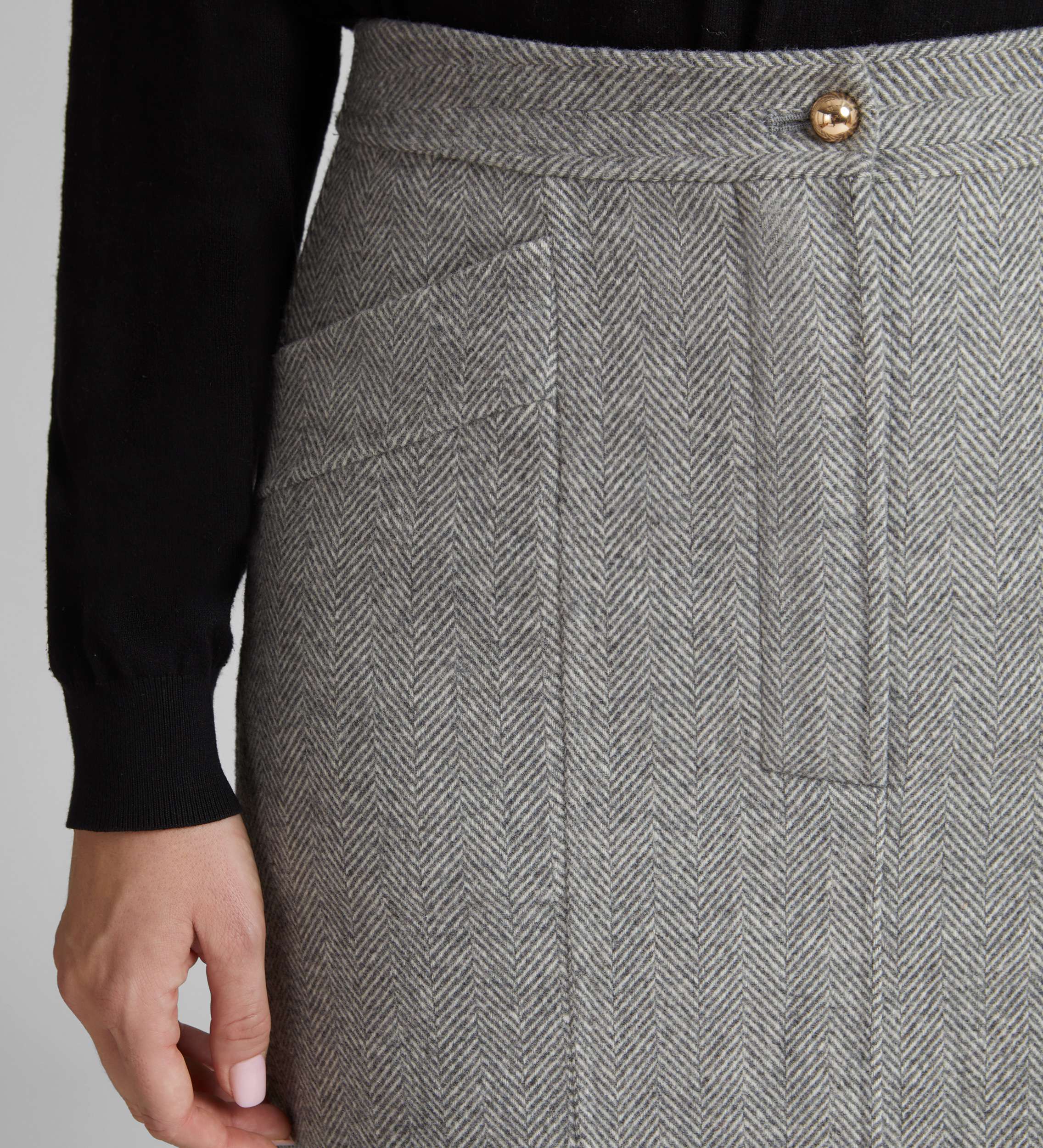 Double-sided pencil skirt