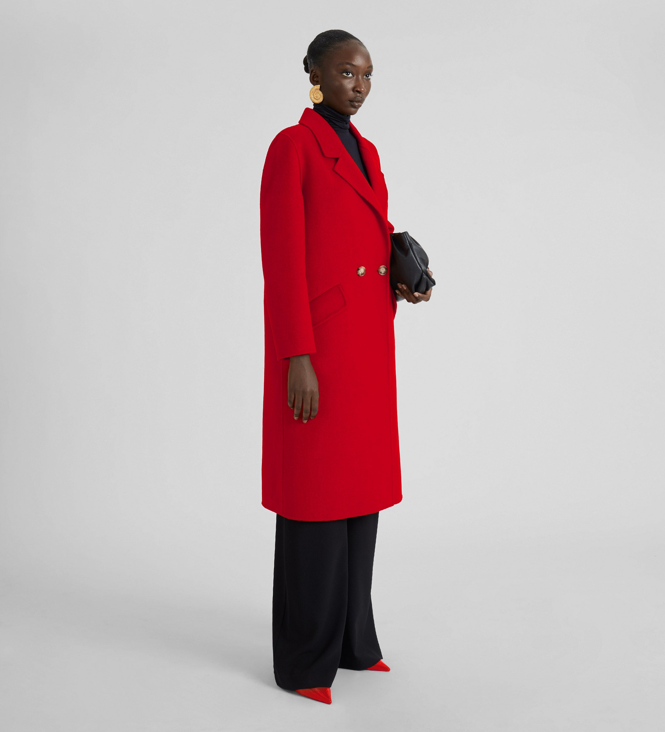 Long woolen coat