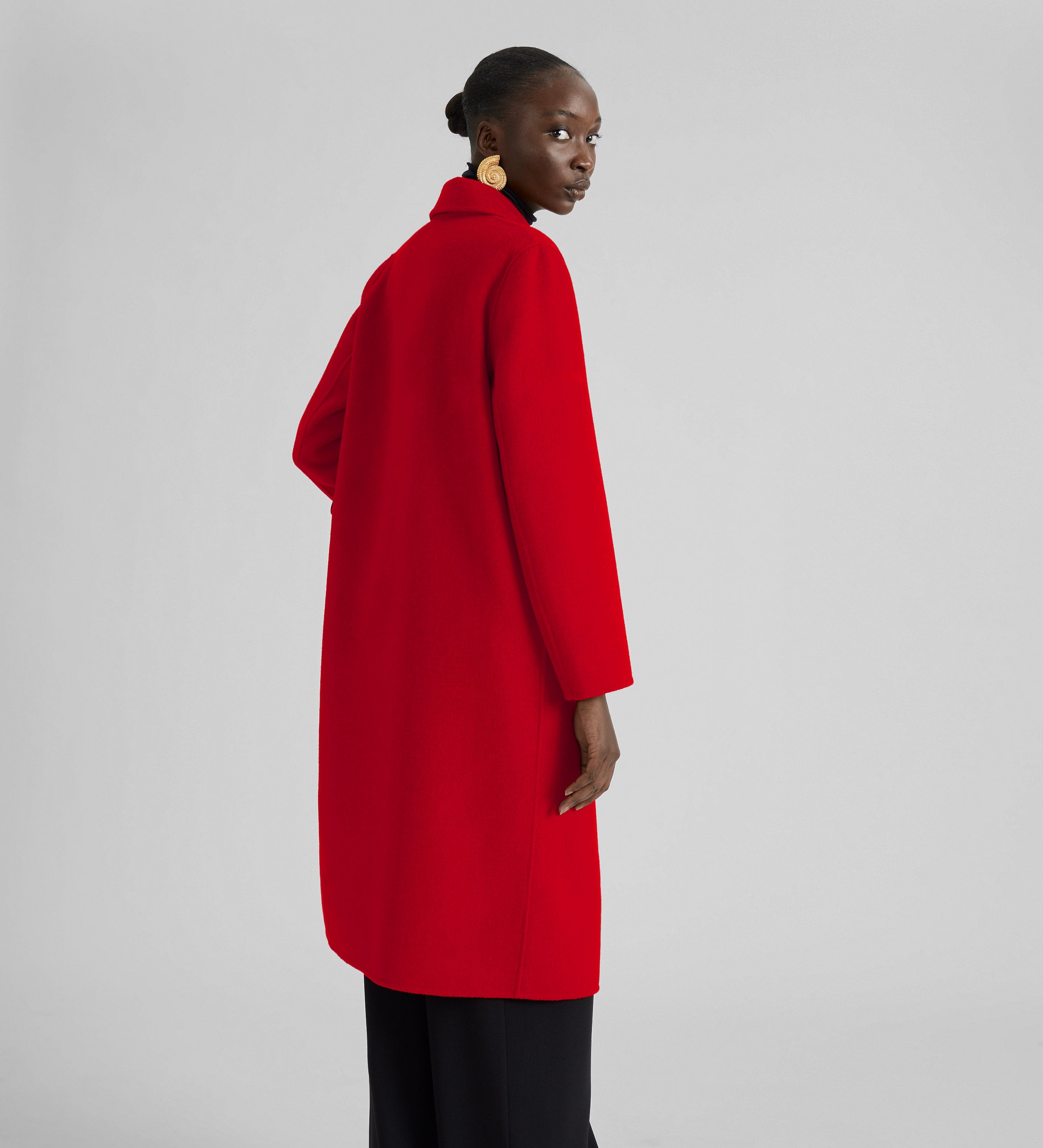 Long woolen coat