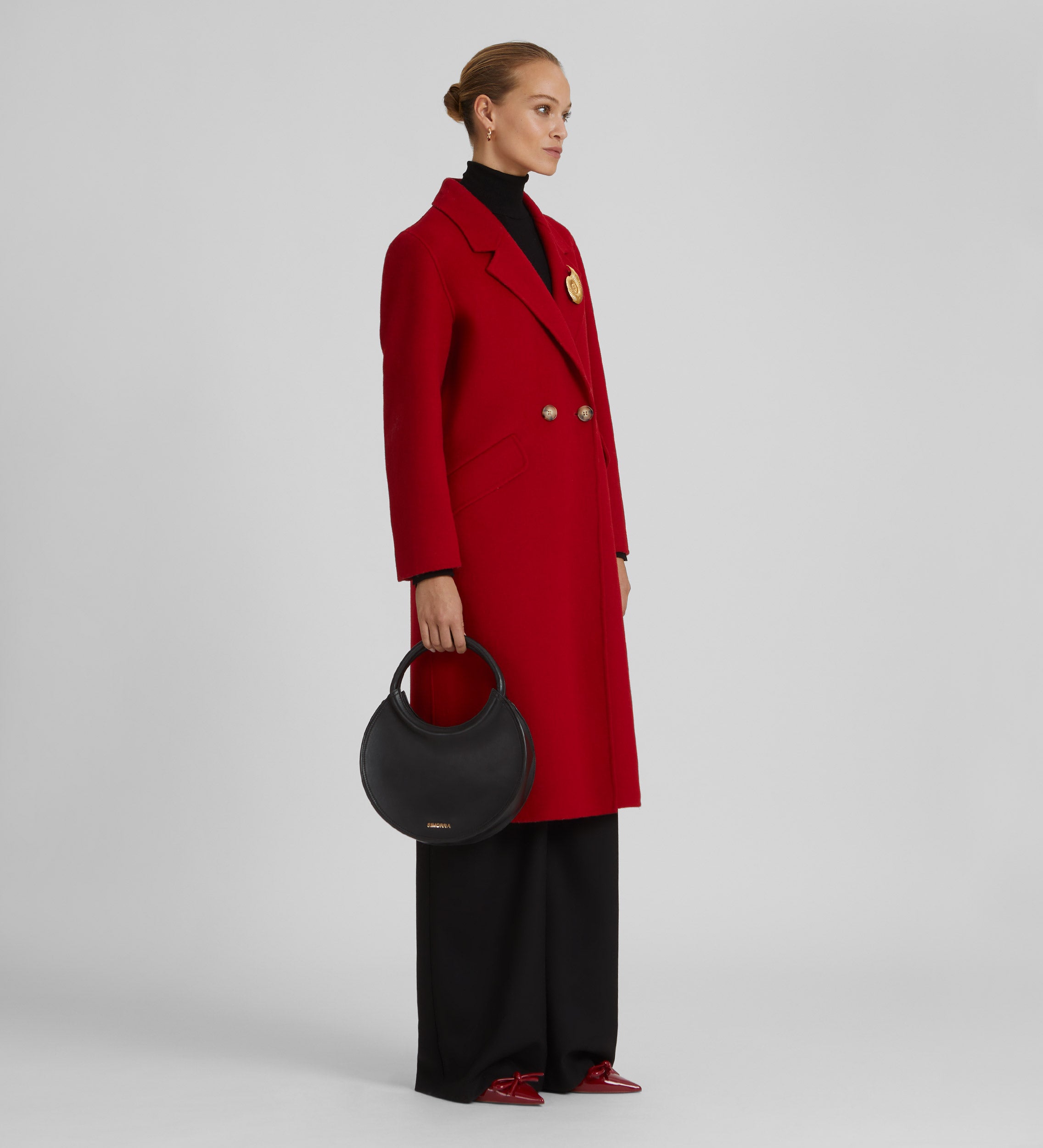 Long woolen coat