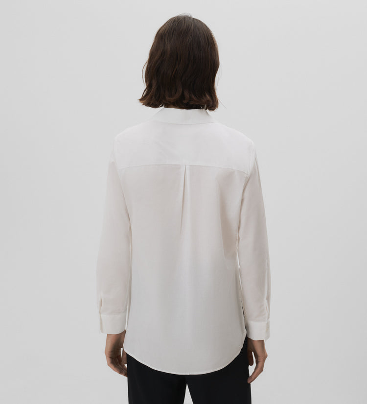 Camisa recta algodón