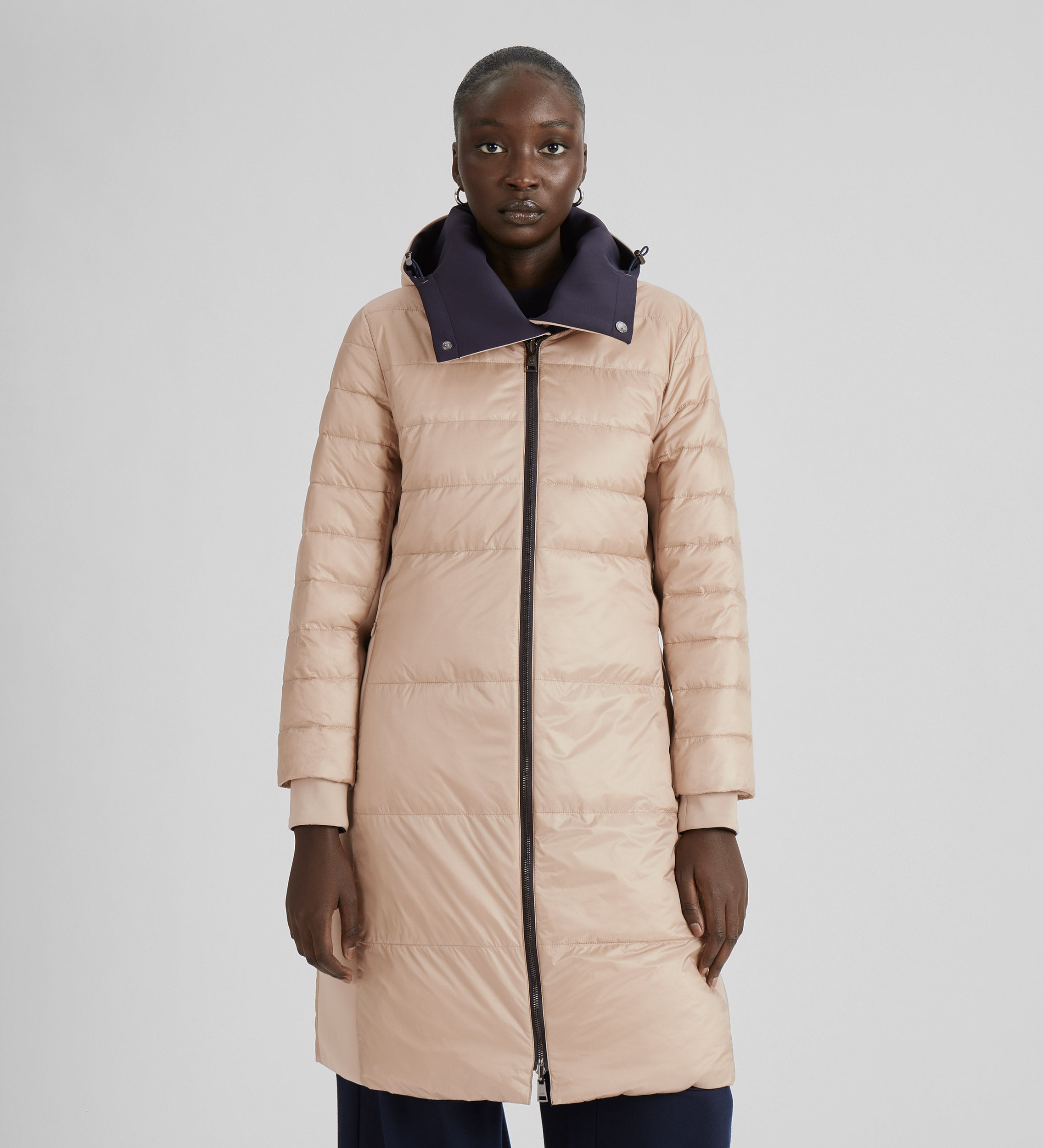 Parka longue en néoprène