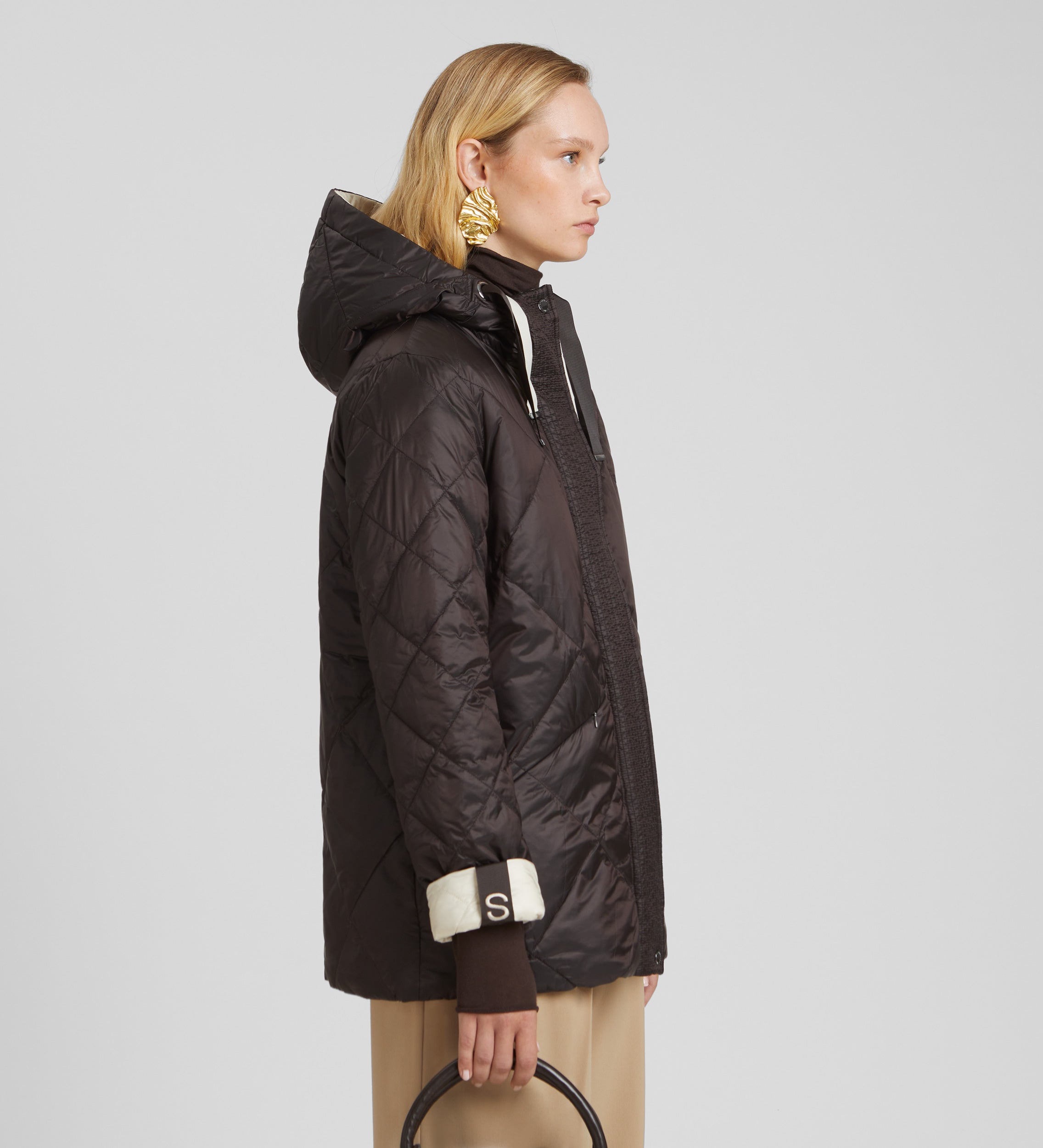 Parka corta reversible