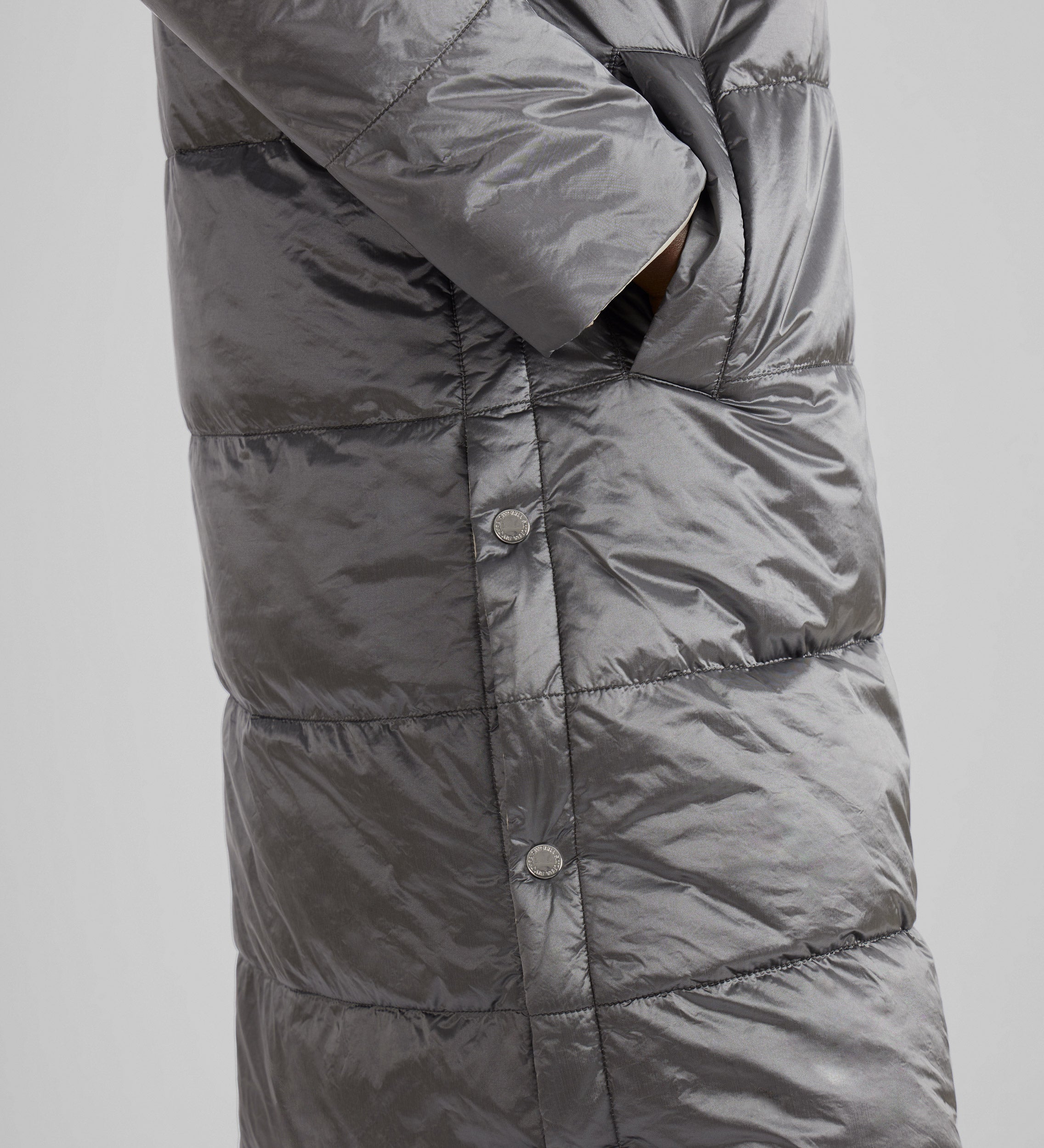 Parka longue réversible